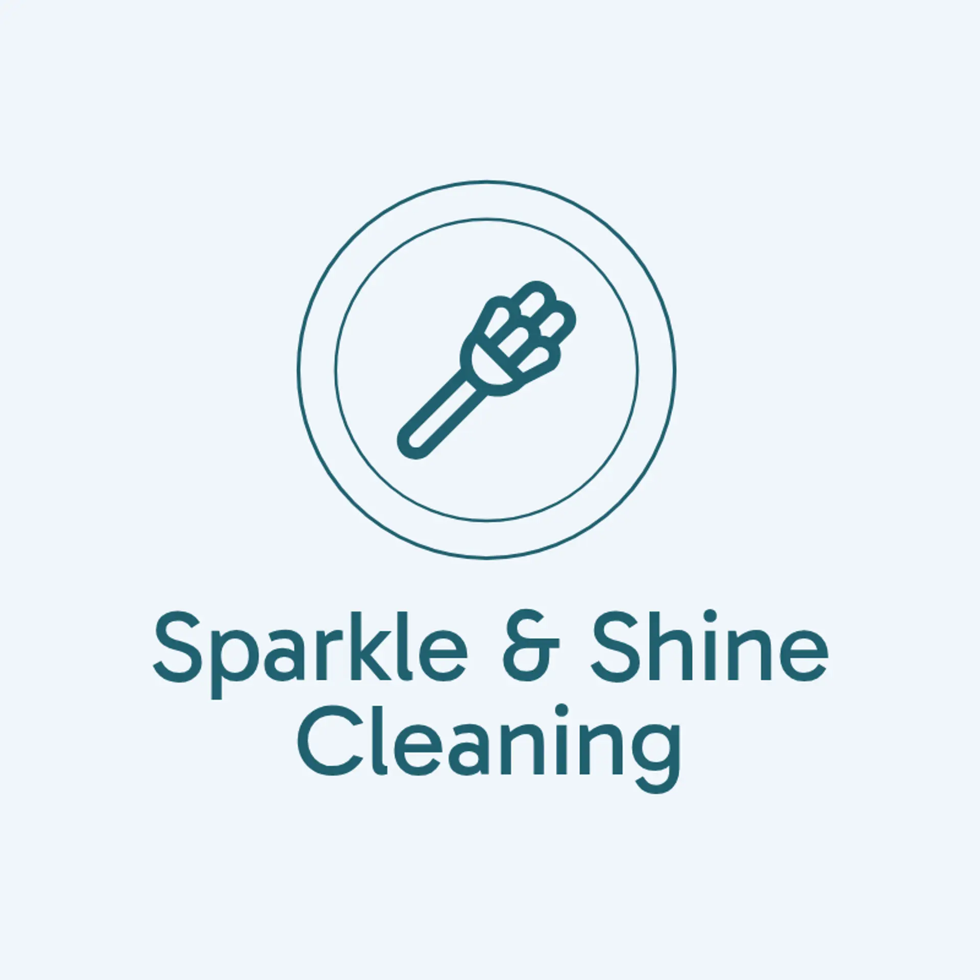 Sparkle & Shine Cleaning logo for house cleaning