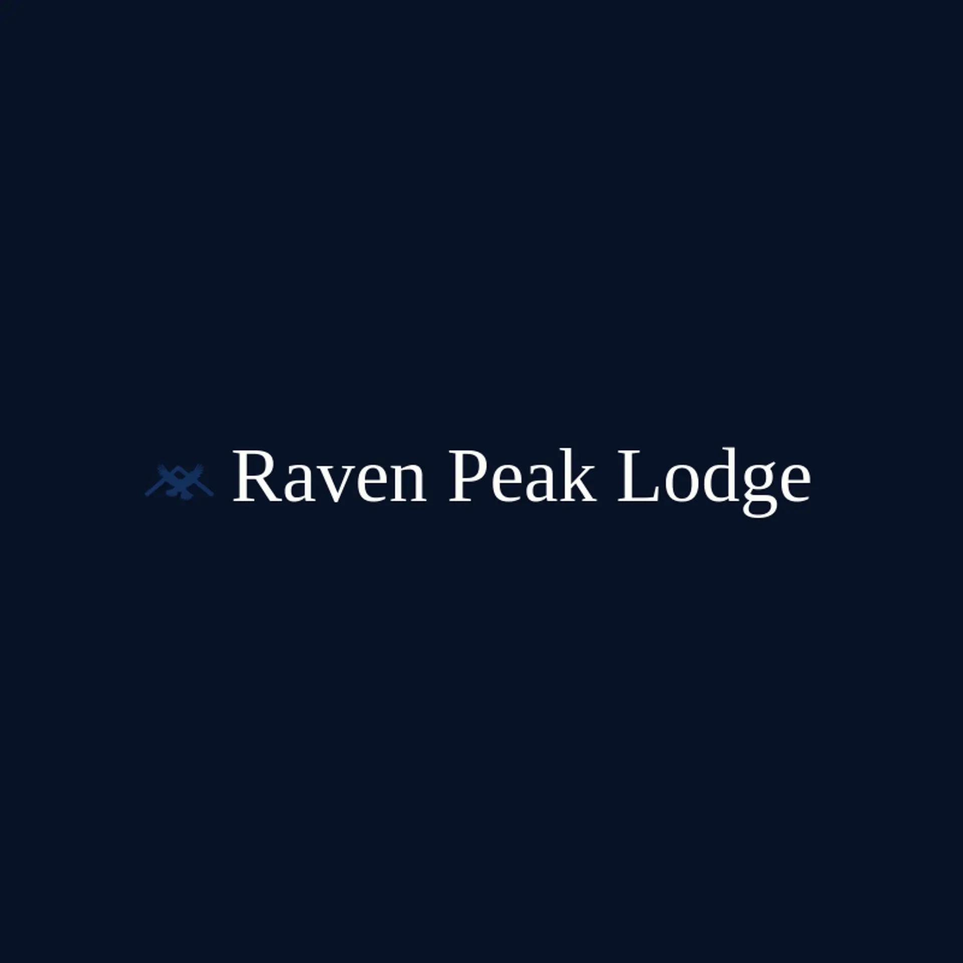 Raven Peak Lodge logo for lodge