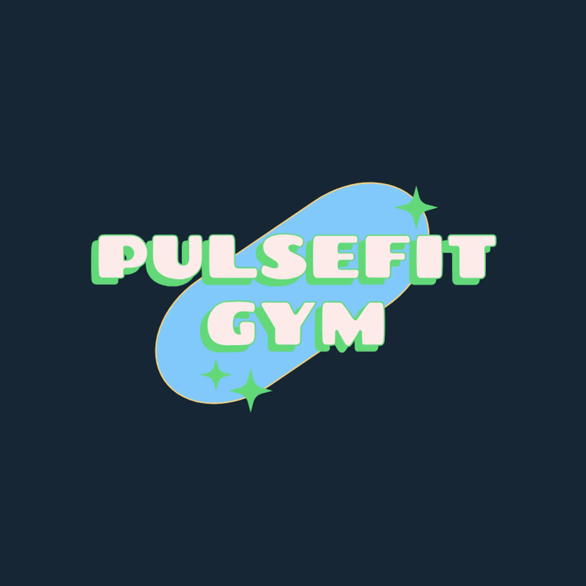PulseFit logo for fitness gym