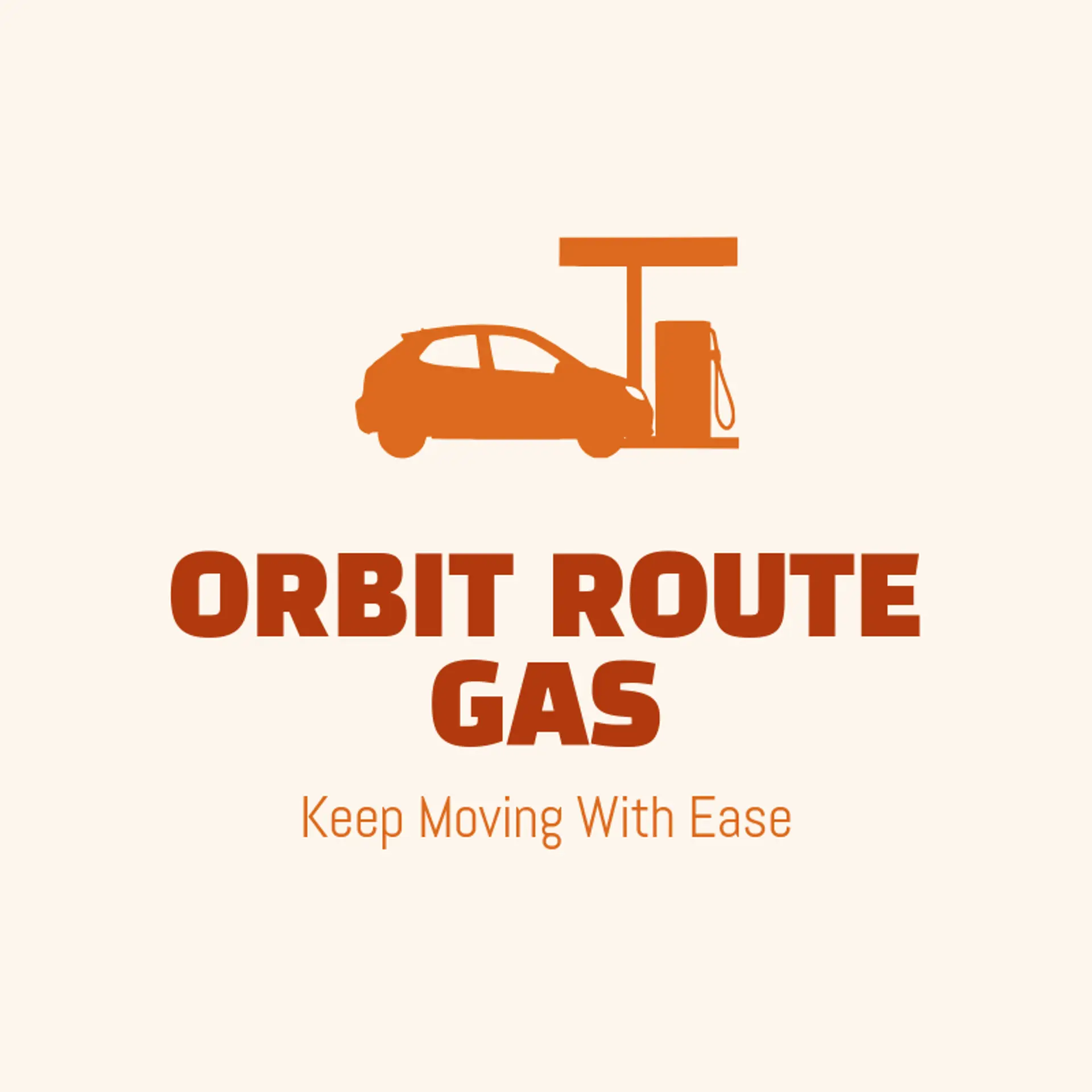 Orbit Route Gas logo for gas station