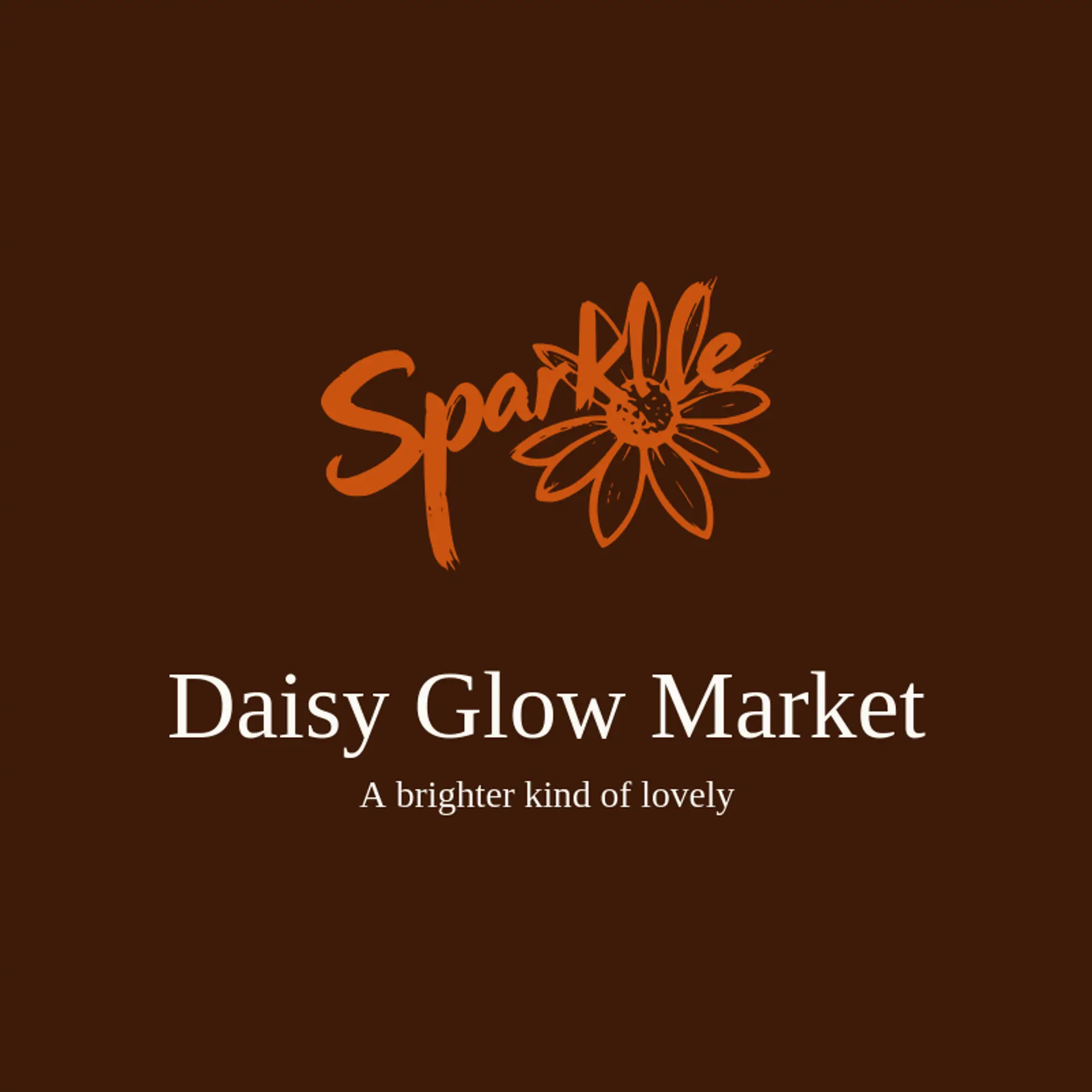 Daisy Glow Market logo for sparkle