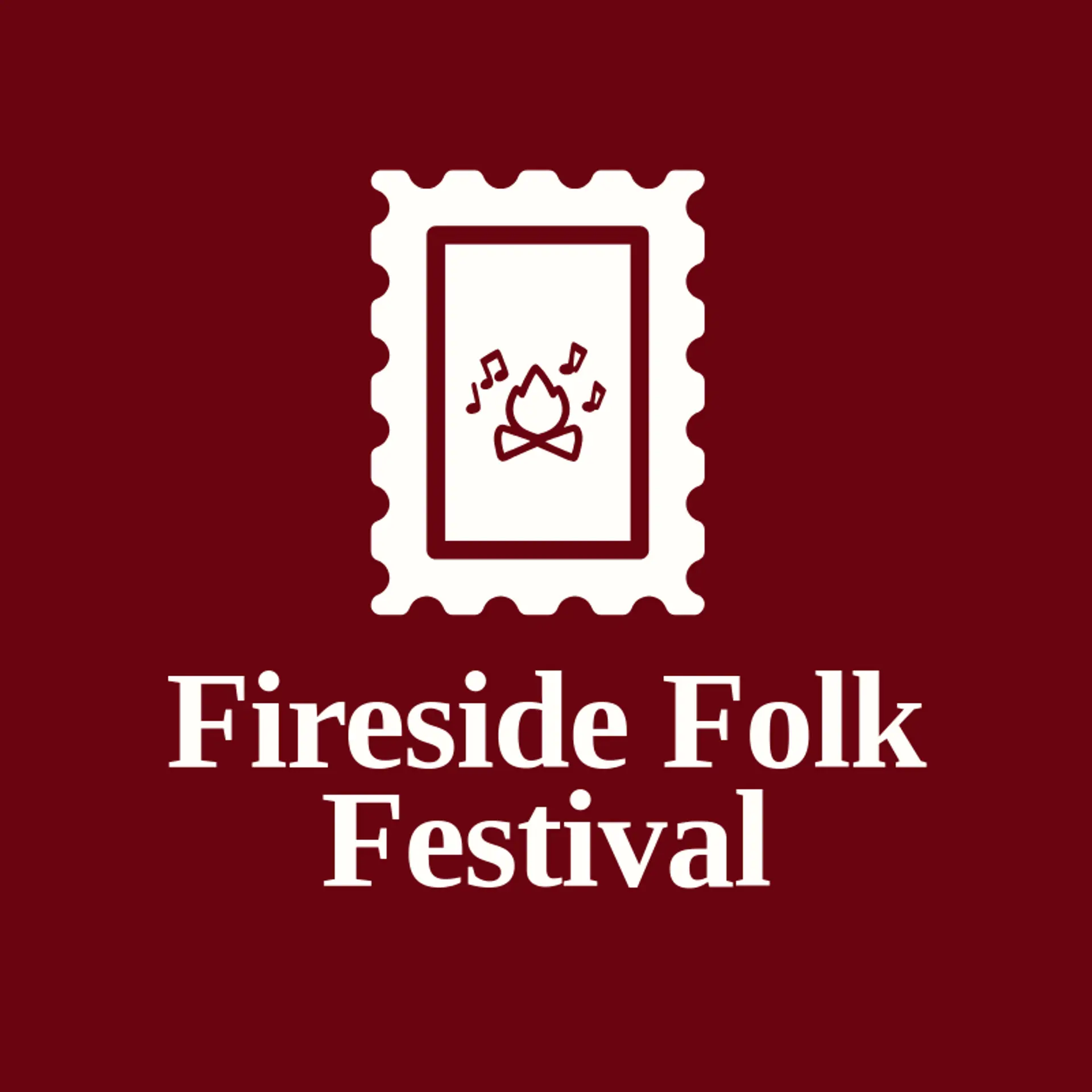 Fireside Folk Festival logo for campfire