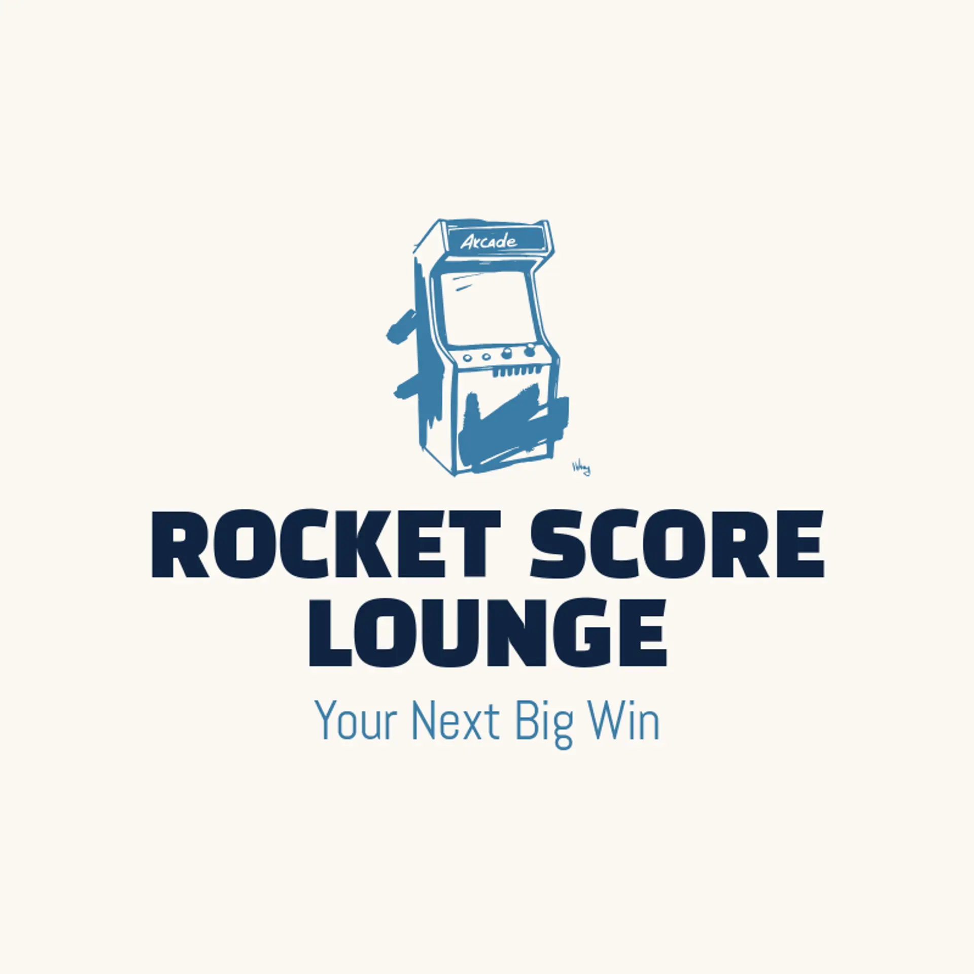 Rocket Score Lounge logo for arcade