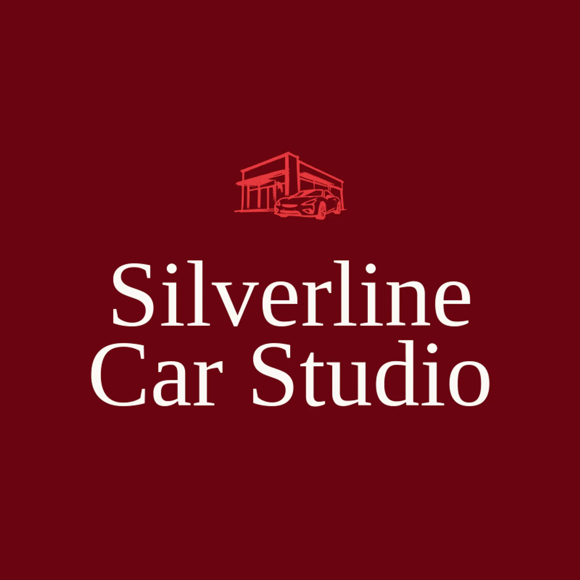 Silverline Car Studio logo for car dealership