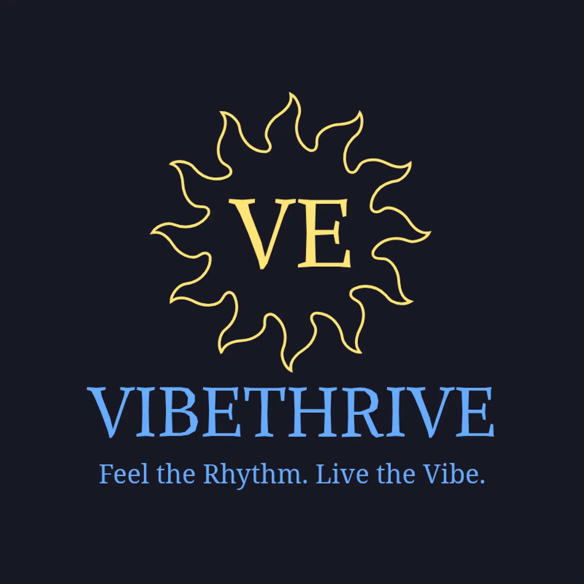 VibeThrive logo for music artist