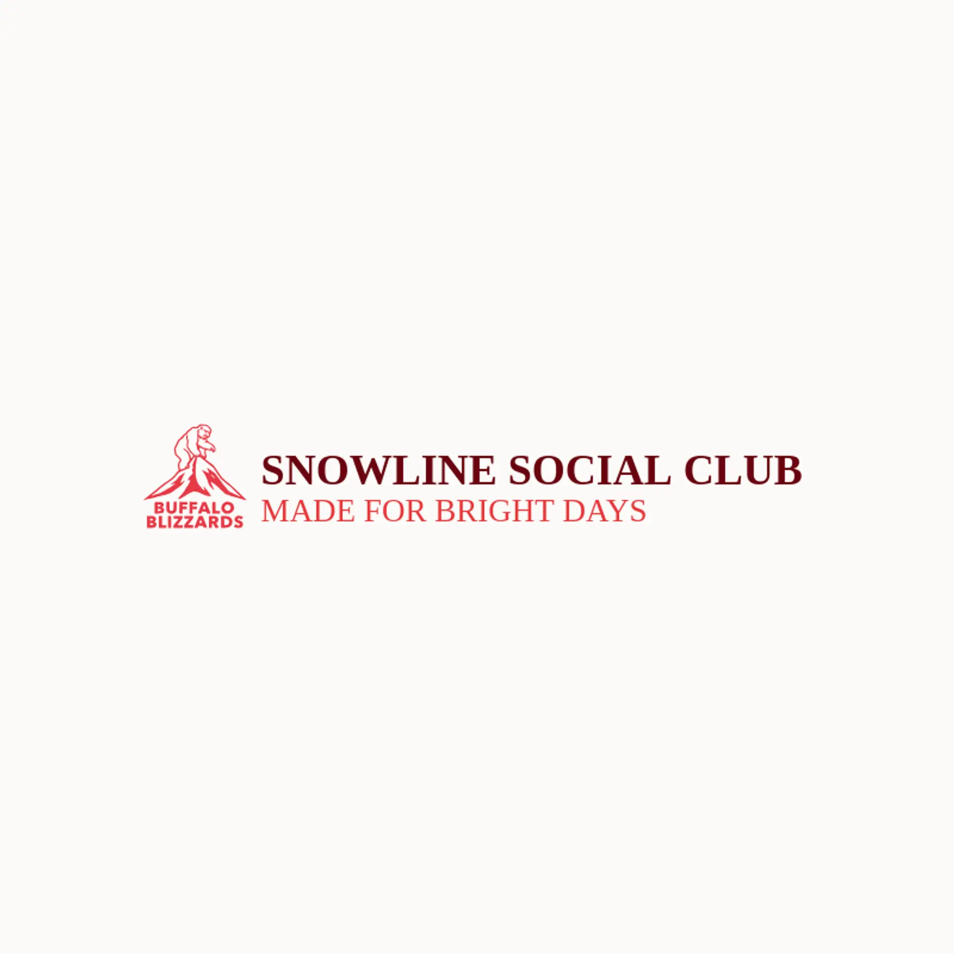 Snowline Social Club logo for blizzard