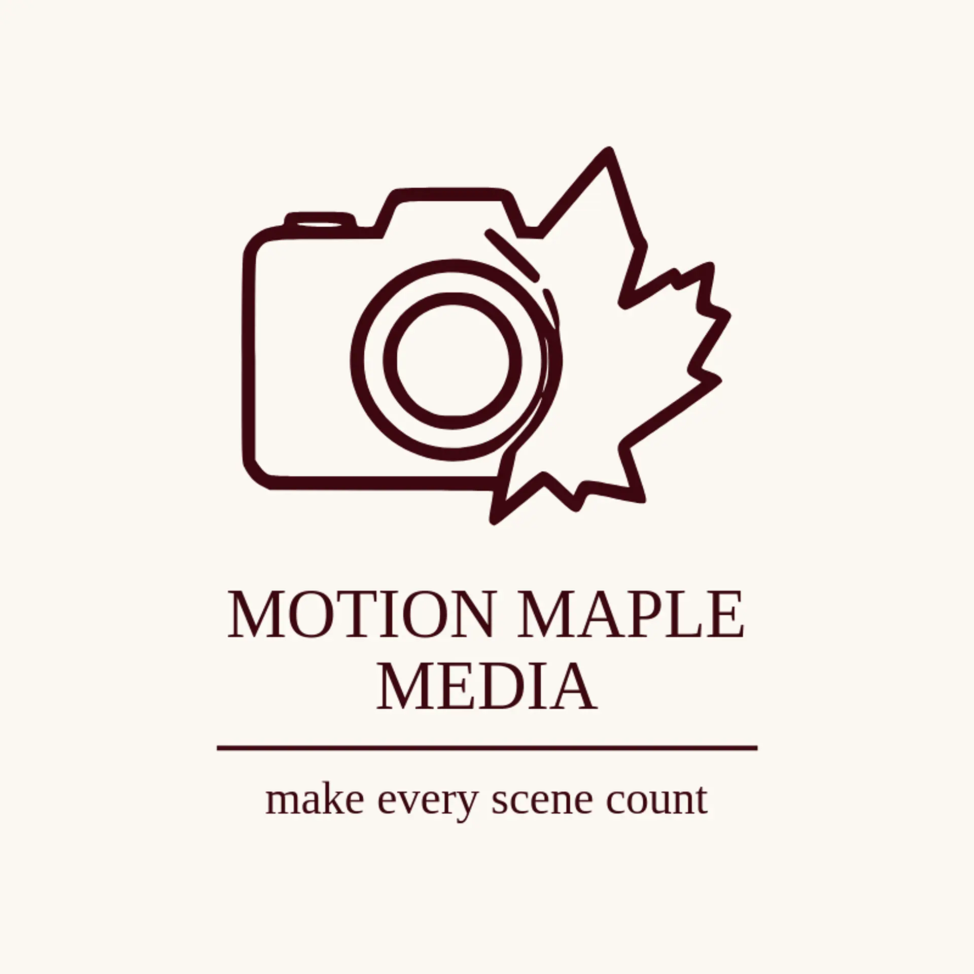 Motion Maple Media logo for video camera