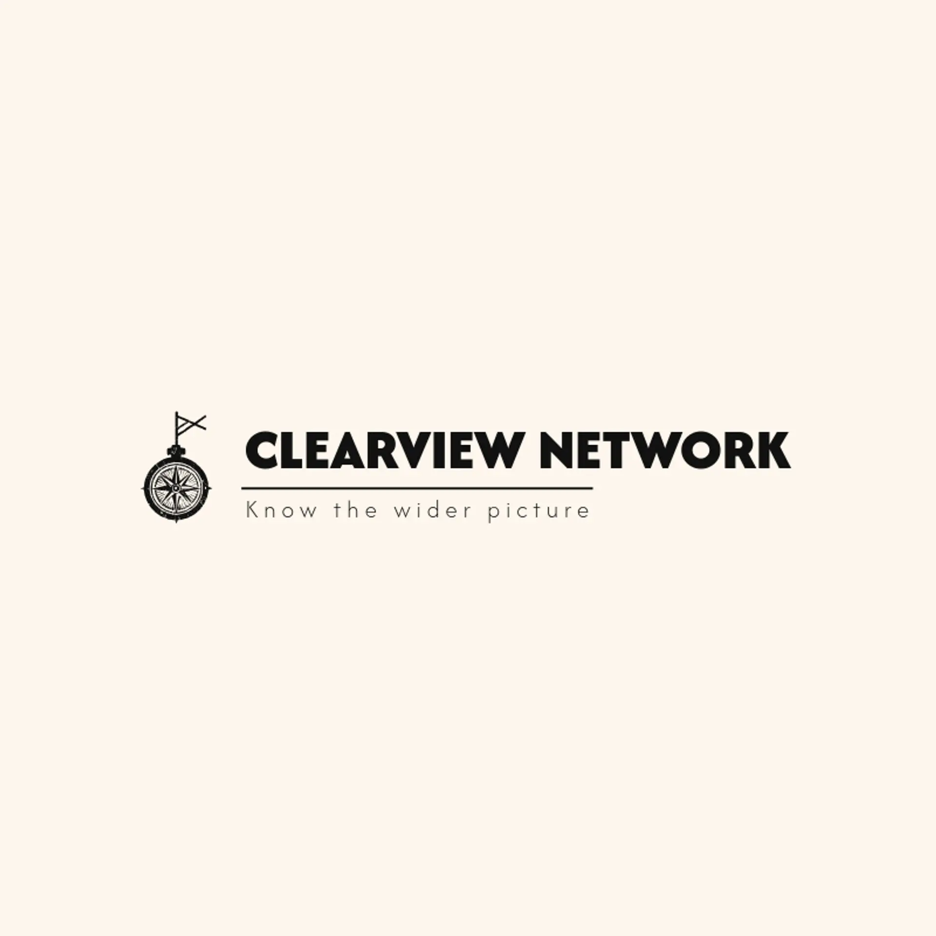 Clearview Network logo for news channel