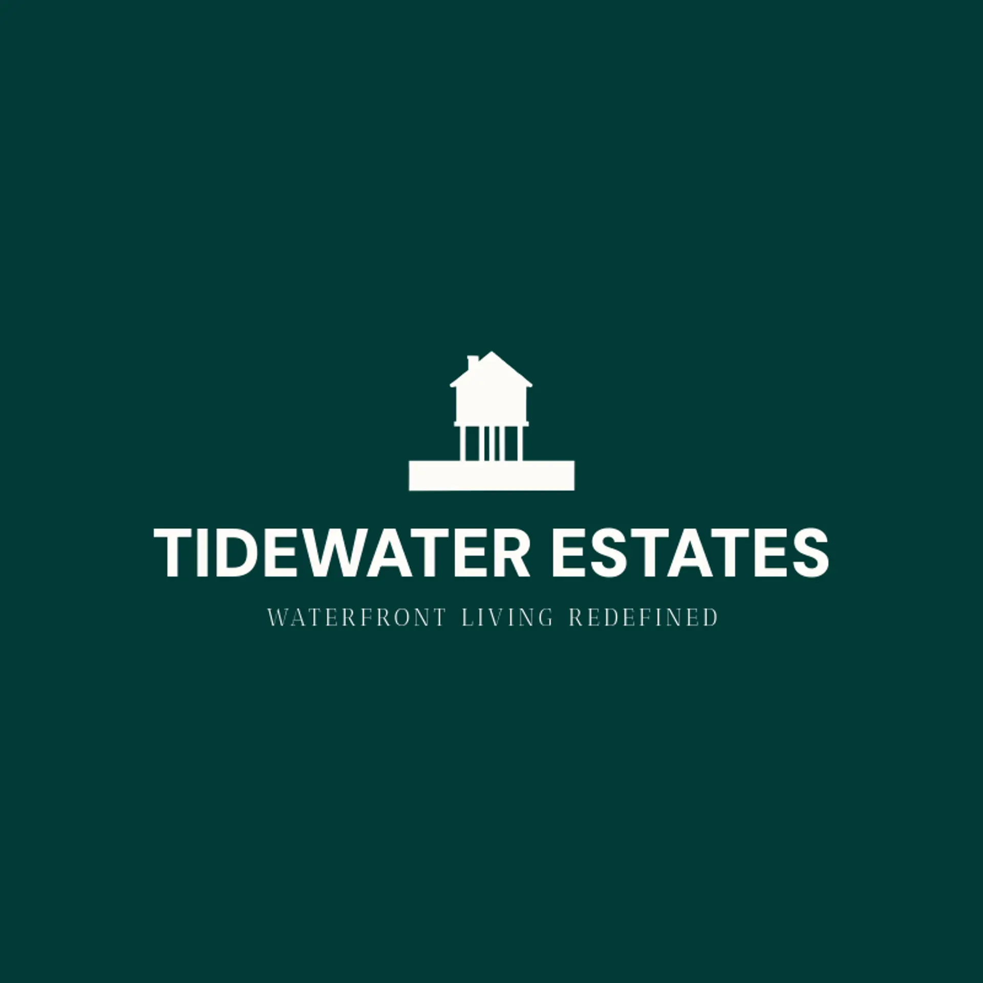Tidewater Estates logo for house