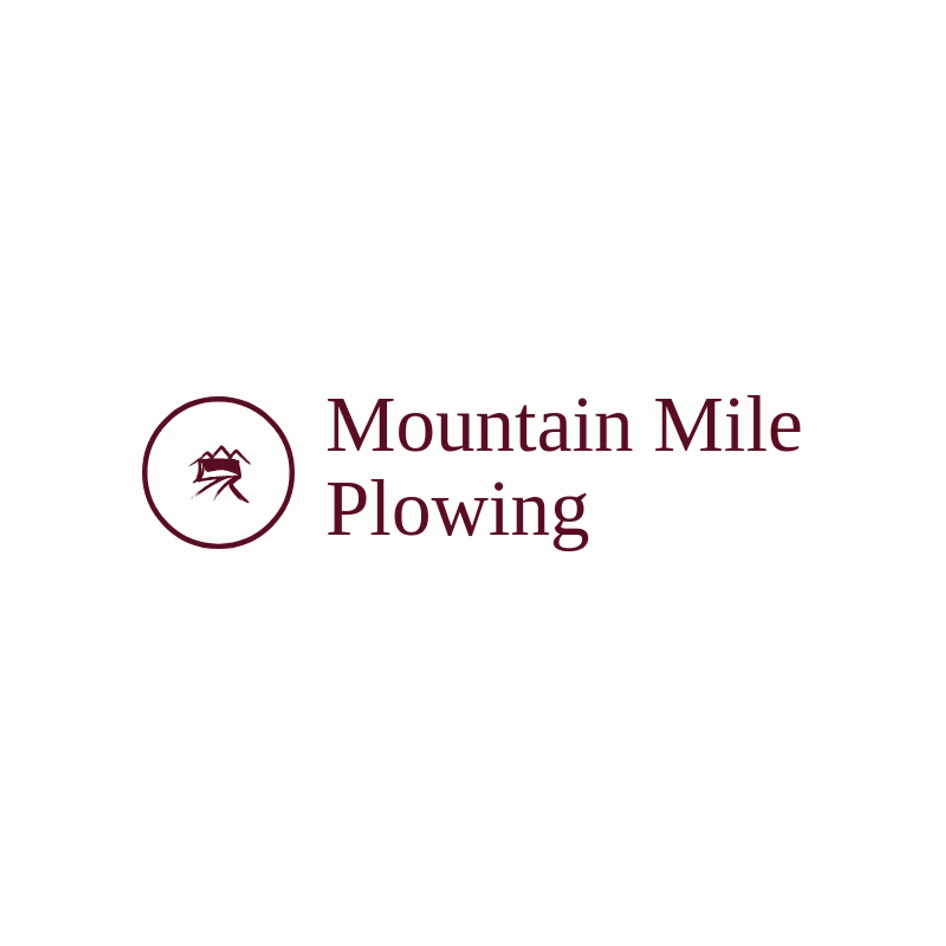 Mountain Mile Plowing logo for snow removal