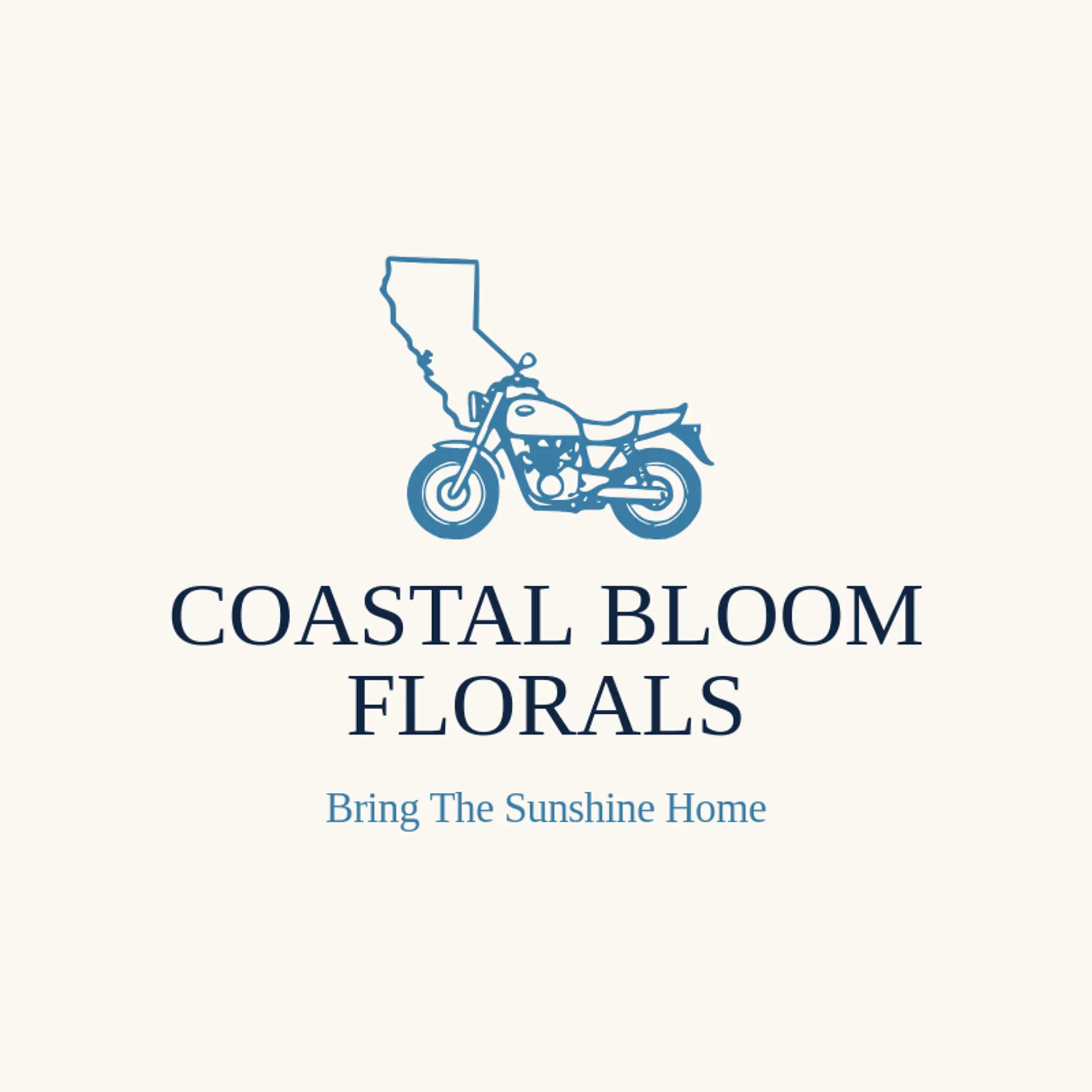 Coastal Bloom Florals logo for california