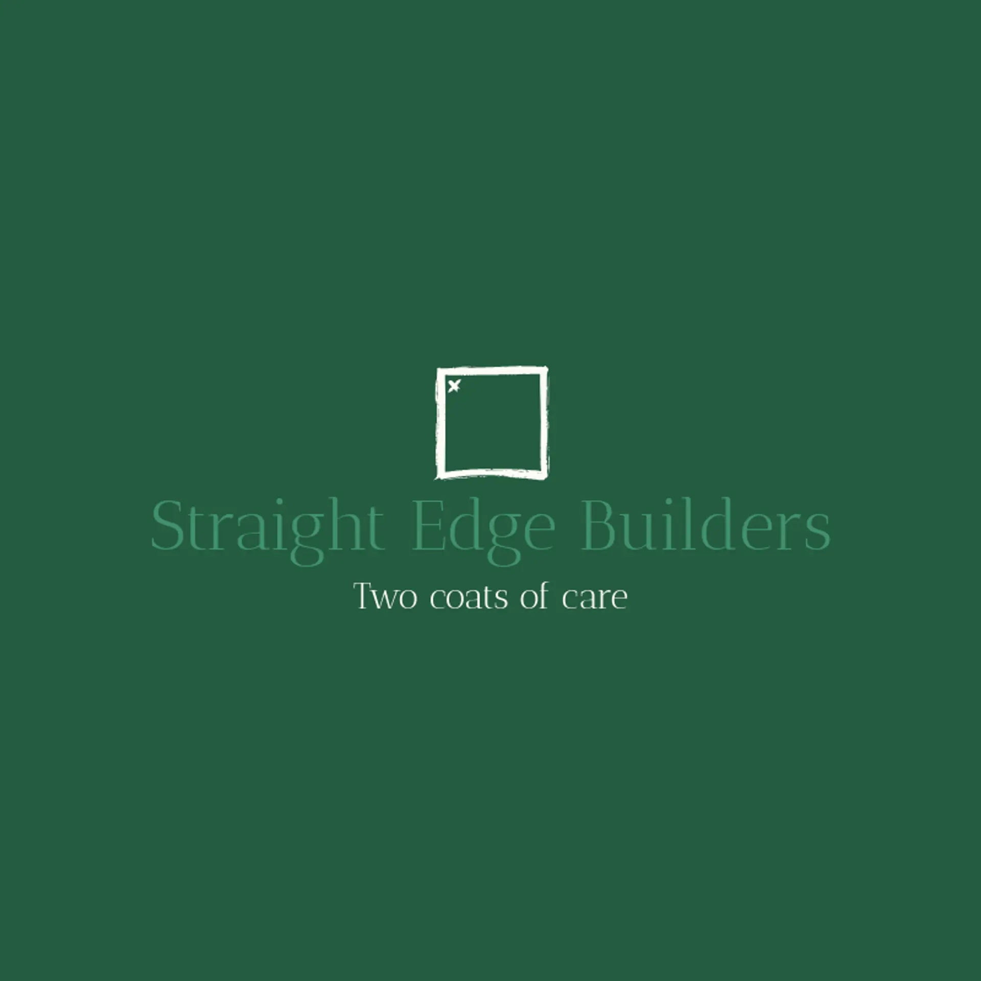 Straight Edge Builders logo for drywall