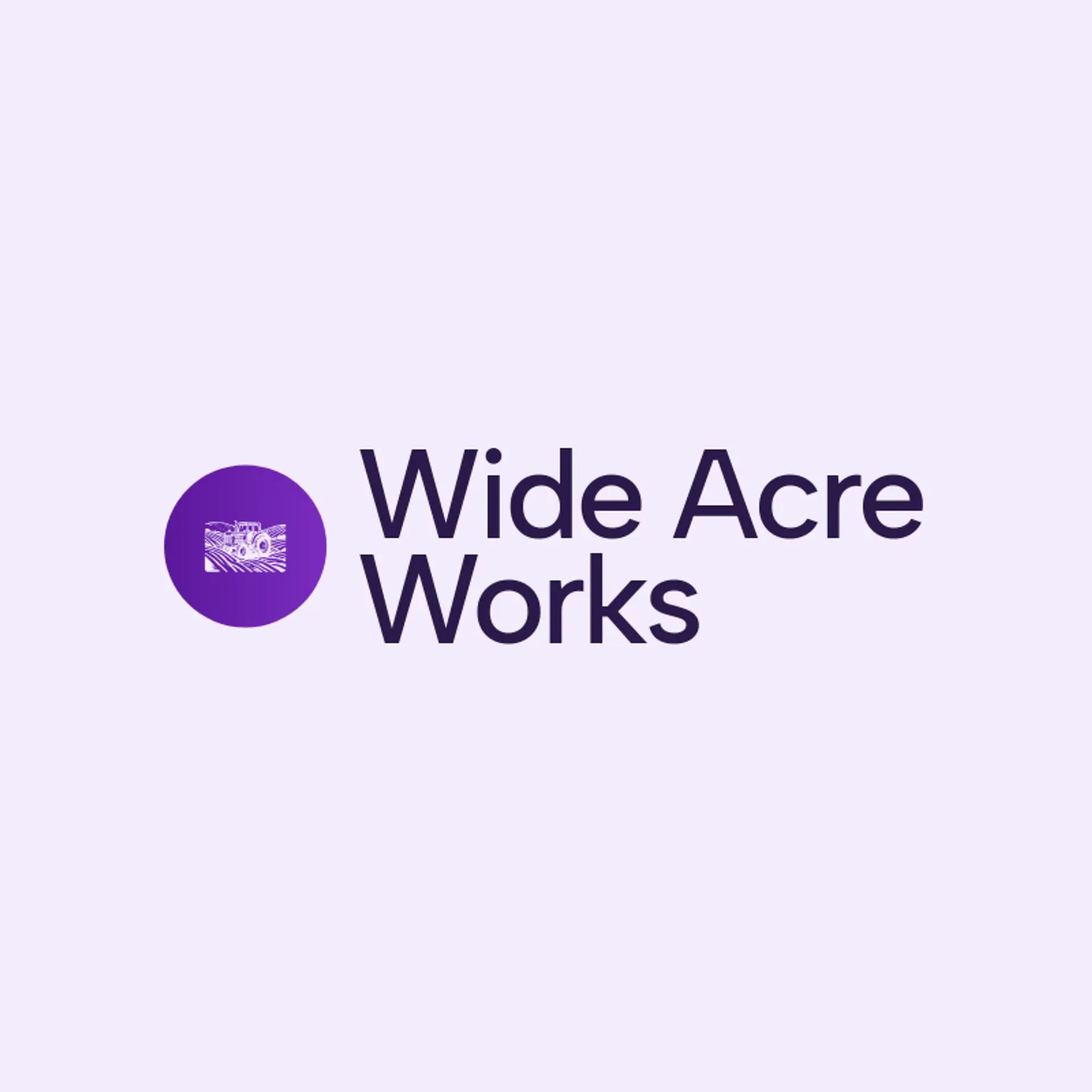 Wide Acre Works logo for tractor