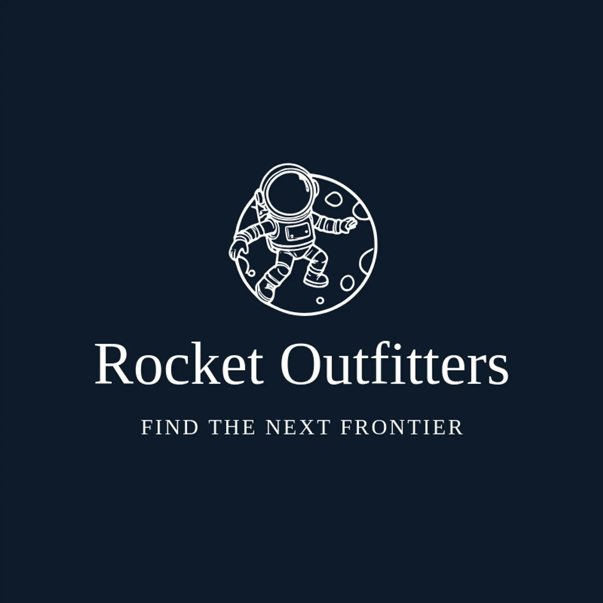 Rocket Outfitters logo for astronaut
