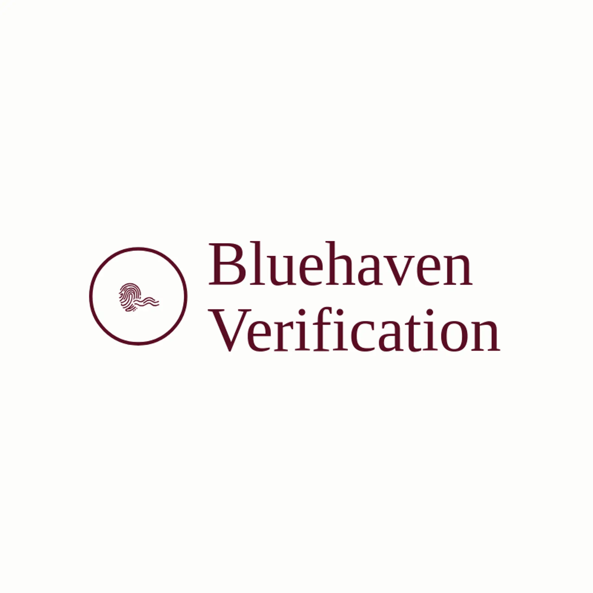 Bluehaven Verification logo for fingerprint