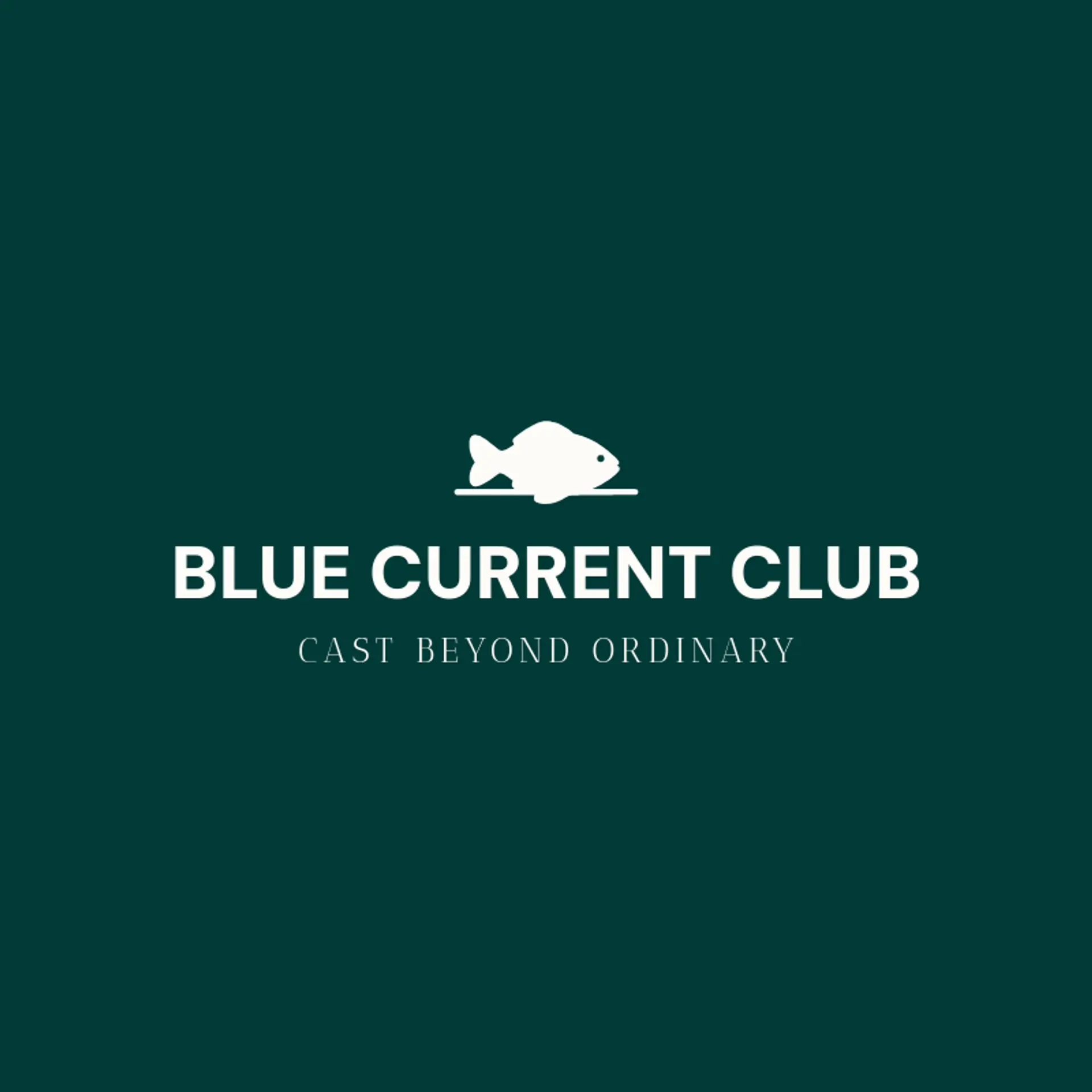 Blue Current Club logo for fishing