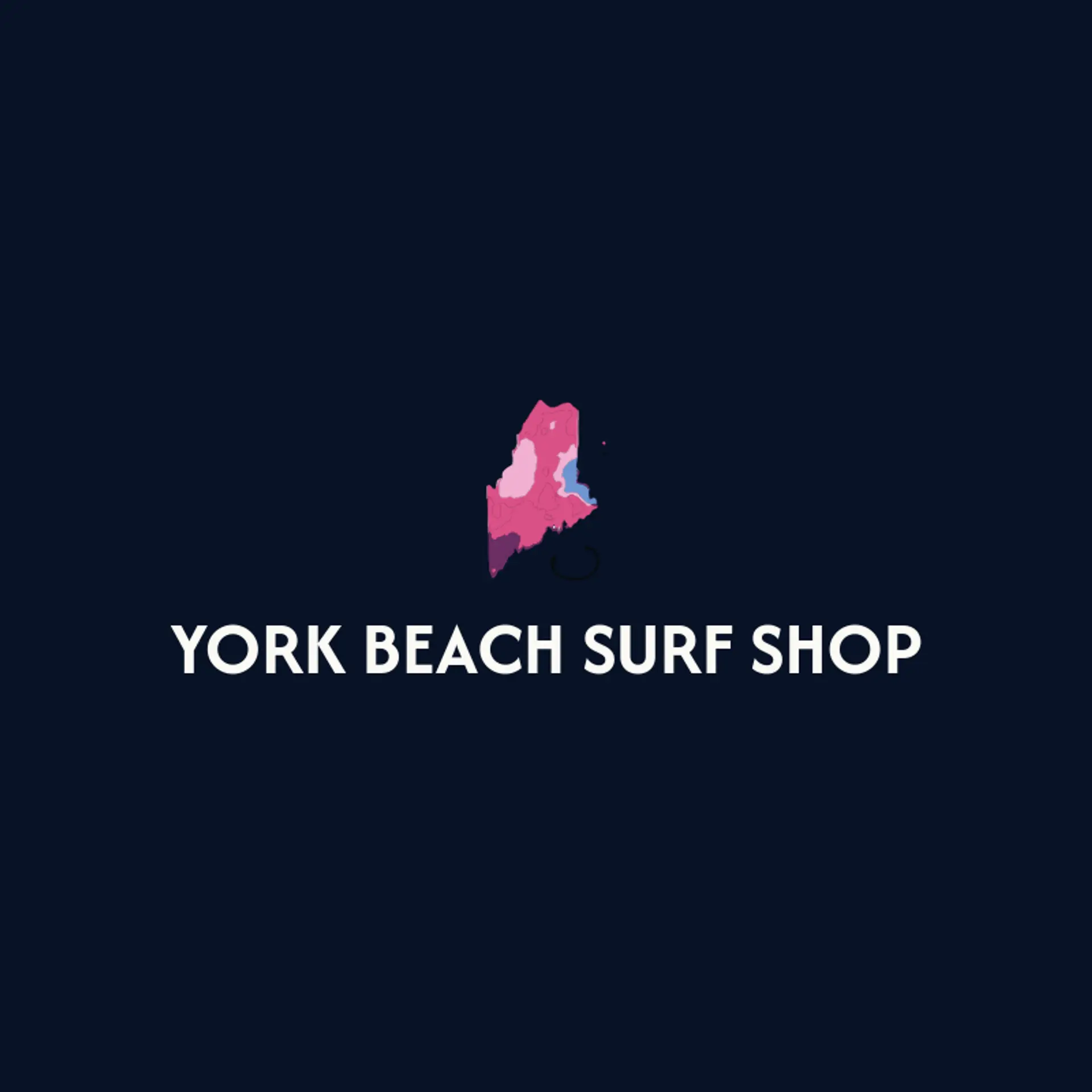 York Beach Surf Shop logo for maine