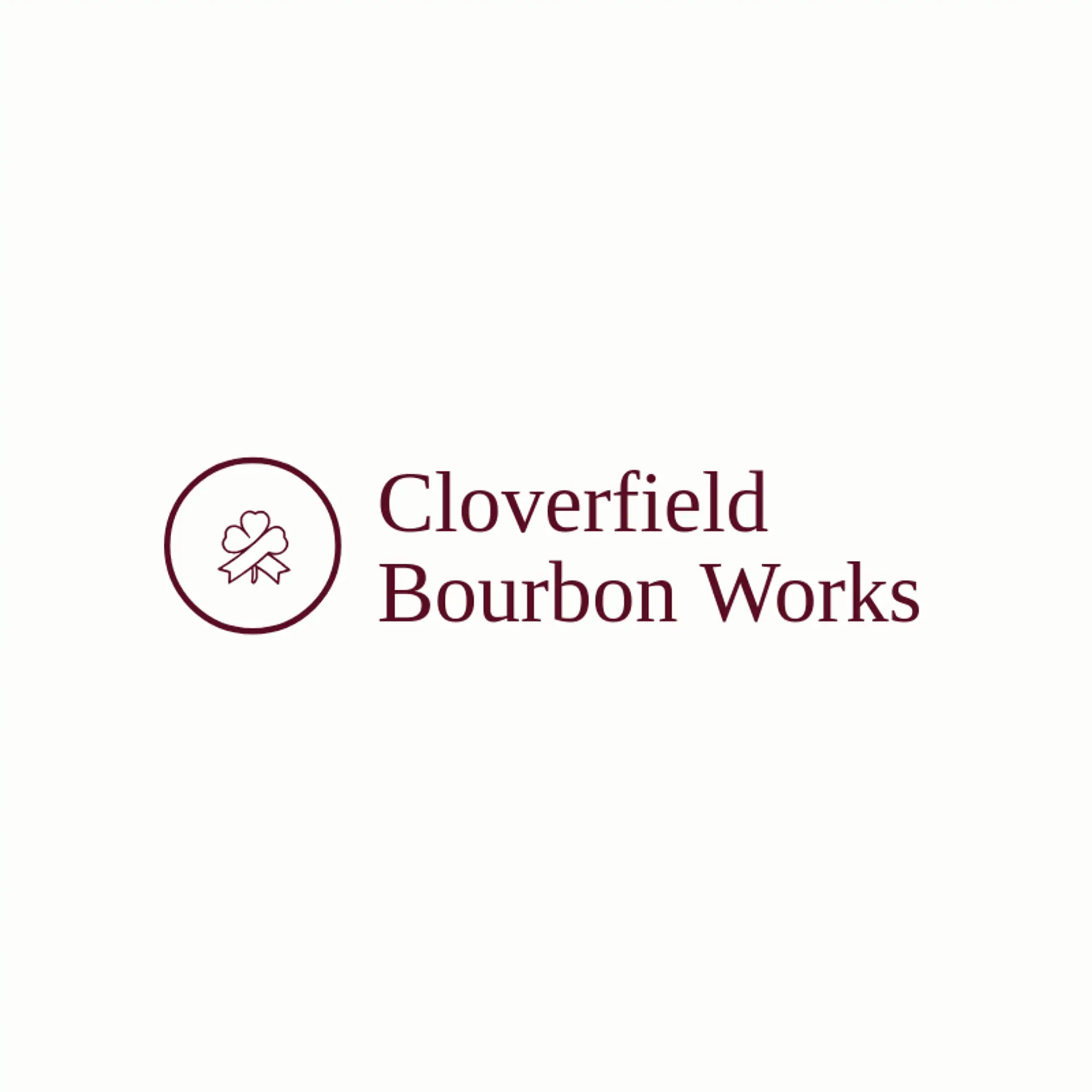 Cloverfield Bourbon Works logo for bourbon