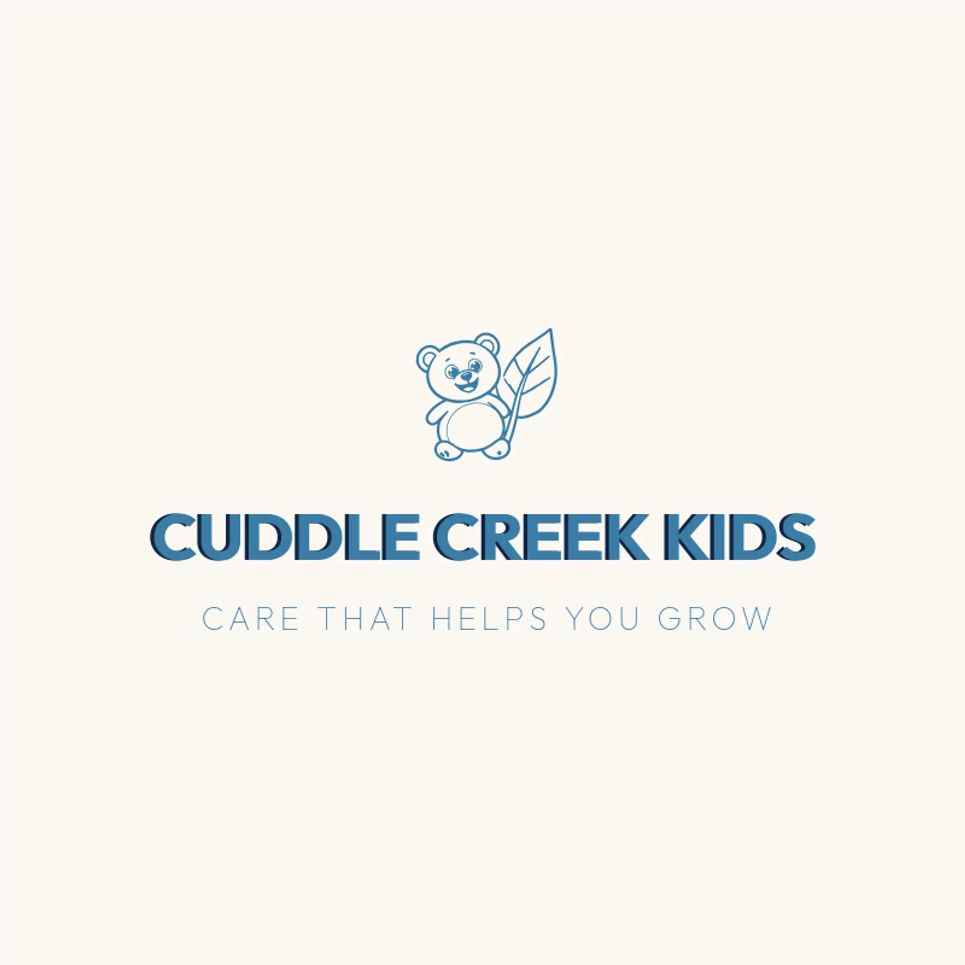 Cuddle Creek Kids logo for daycare