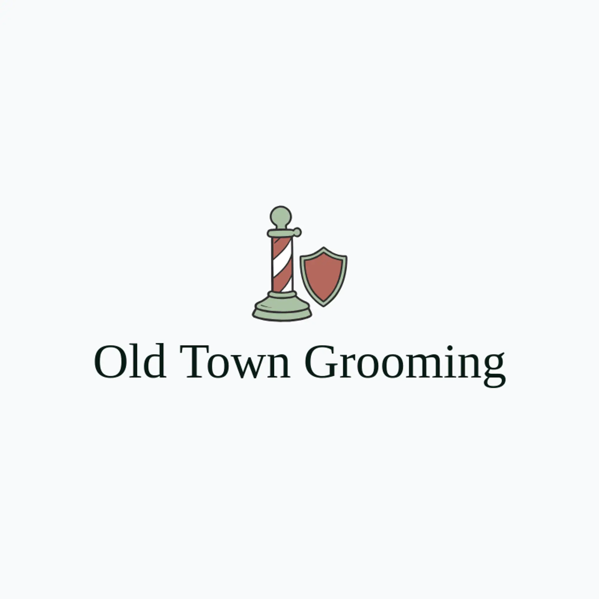 Old Town Grooming logo for barbershop