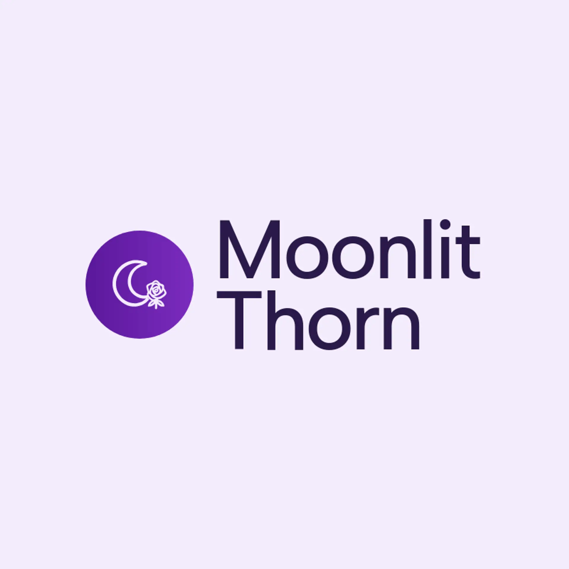 Moonlit Thorn logo for metal band