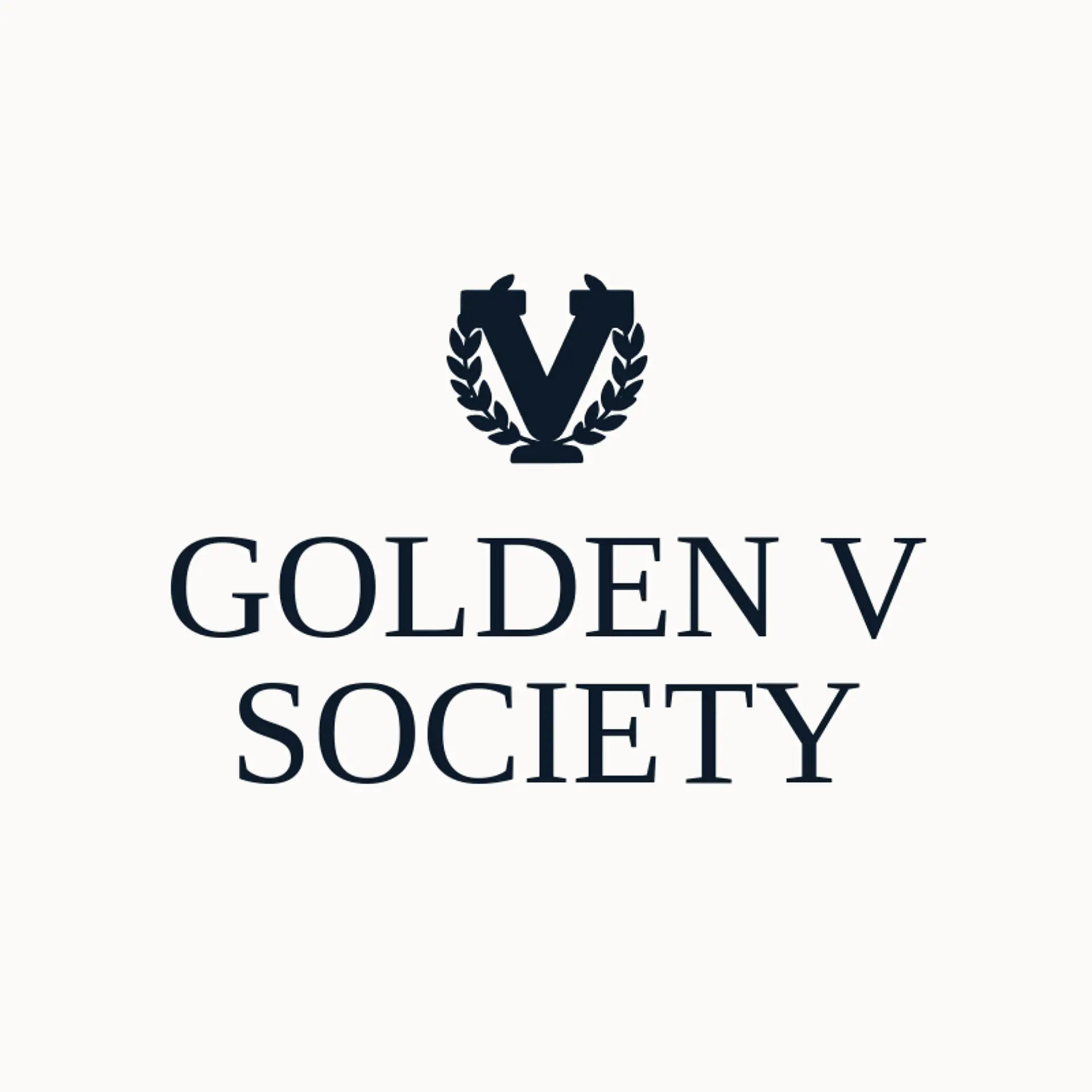 Golden V Society logo for varsity