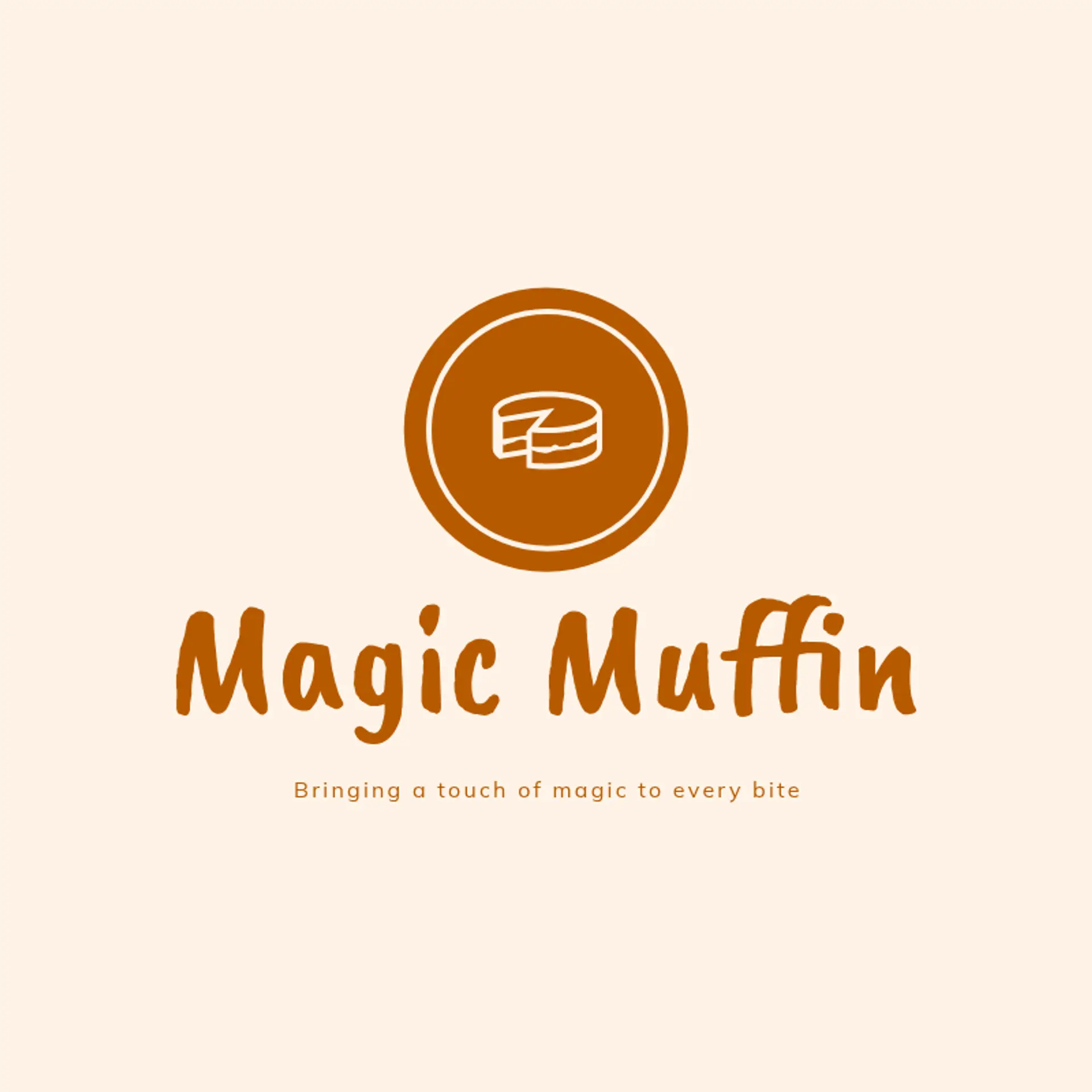 Magic Muffin logo for creative bakery