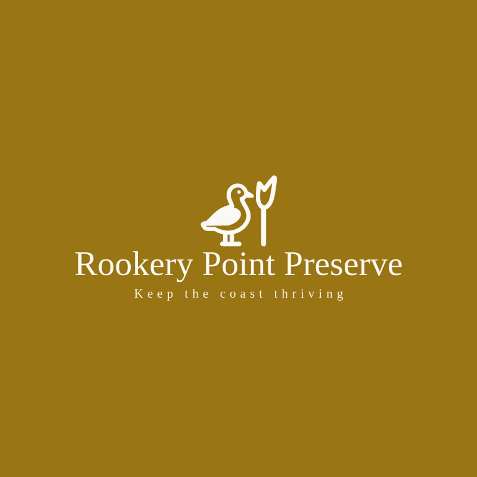 Rookery Point Preserve logo for seagull