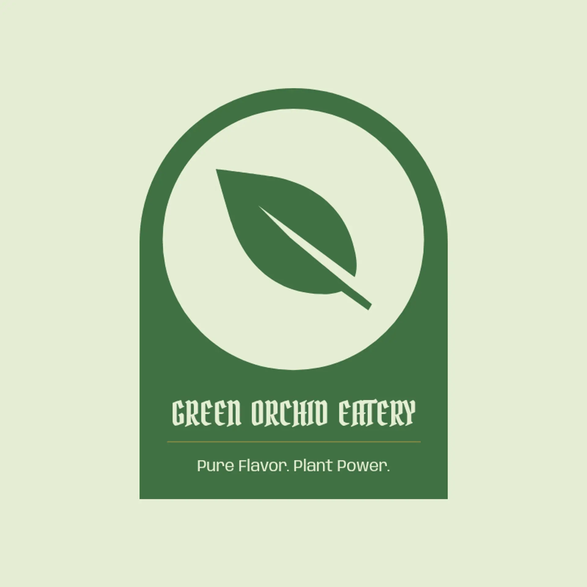GreenLeaf Bistro logo for vegan restaurant