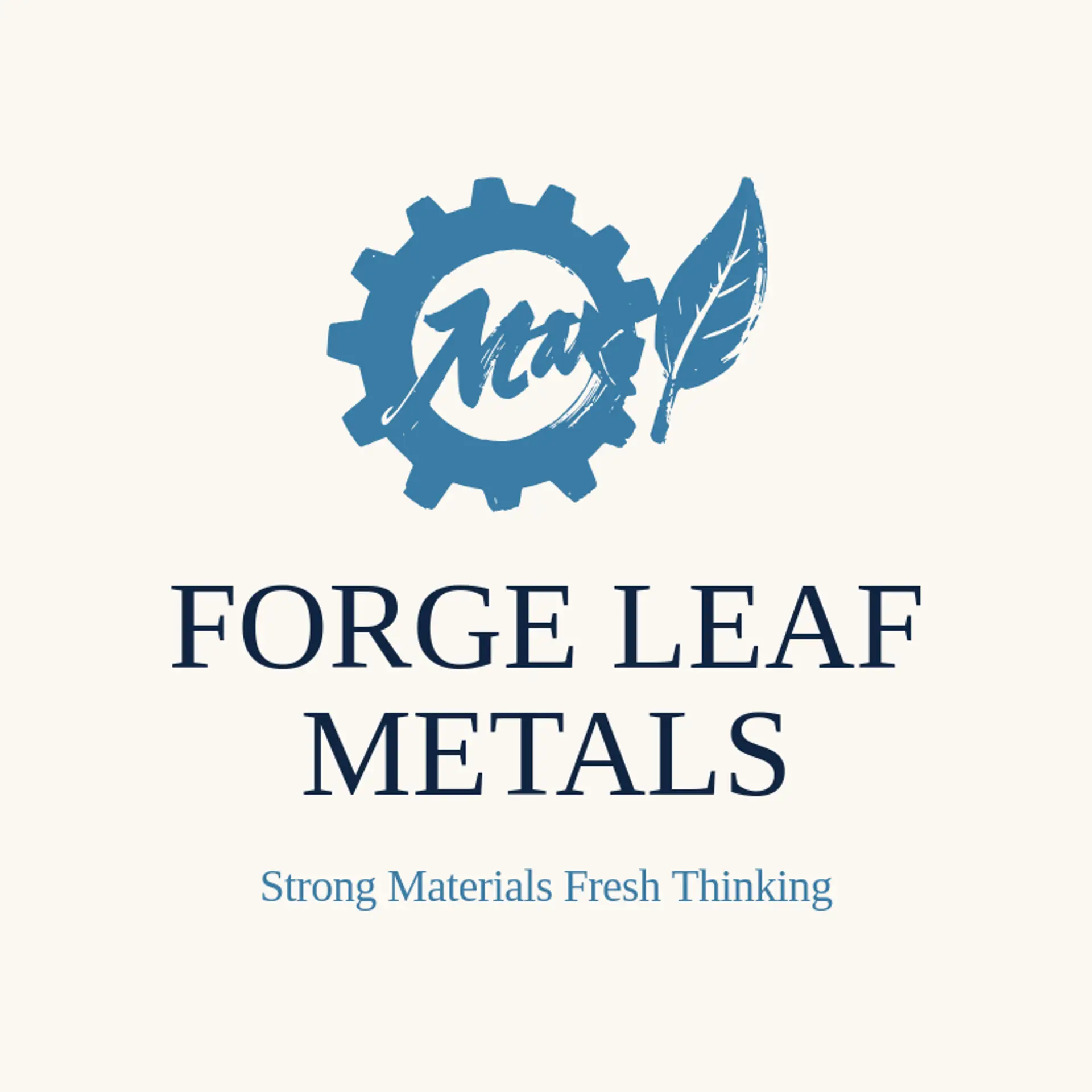 Forge Leaf Metals logo for metal