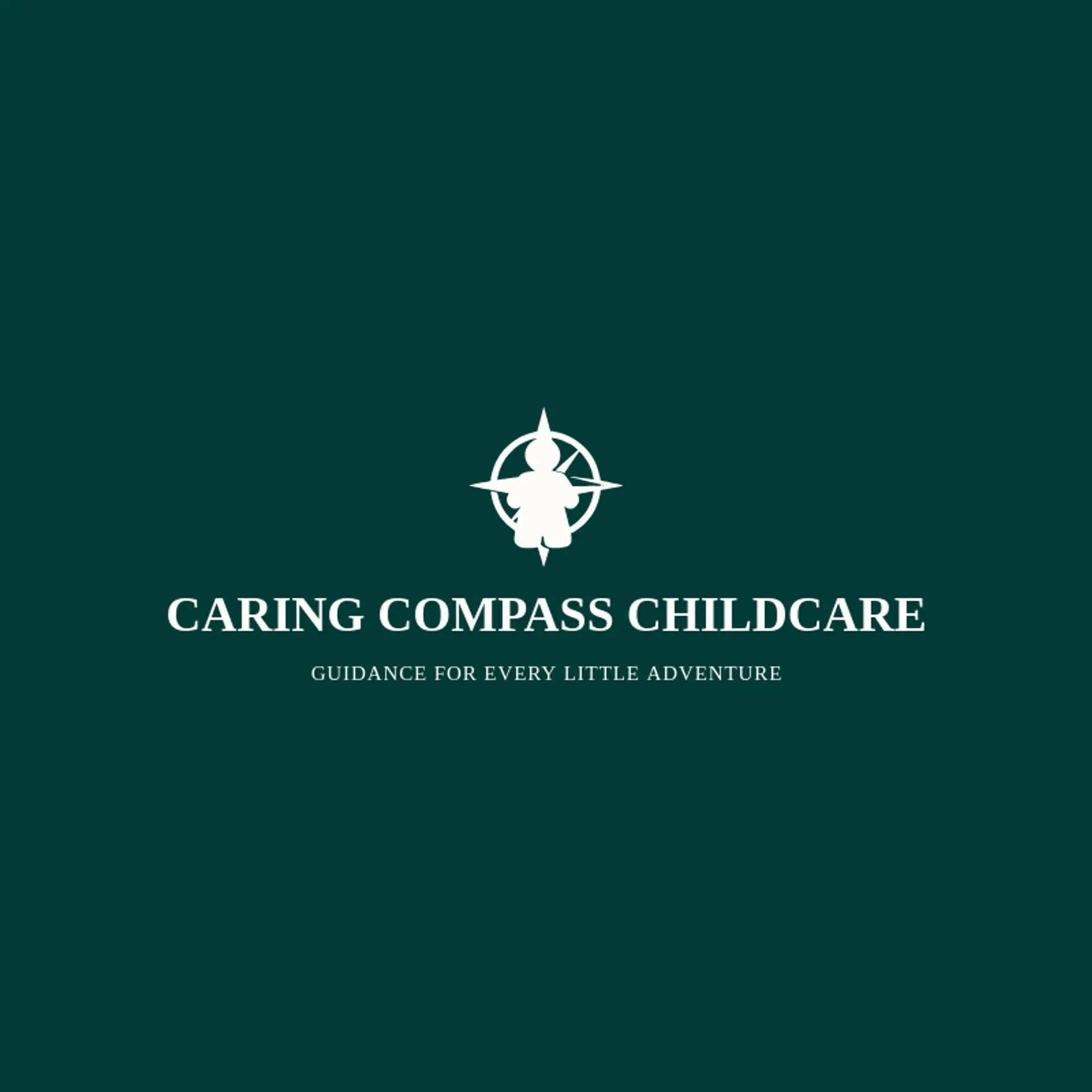 Caring Compass Childcare logo for babysitter