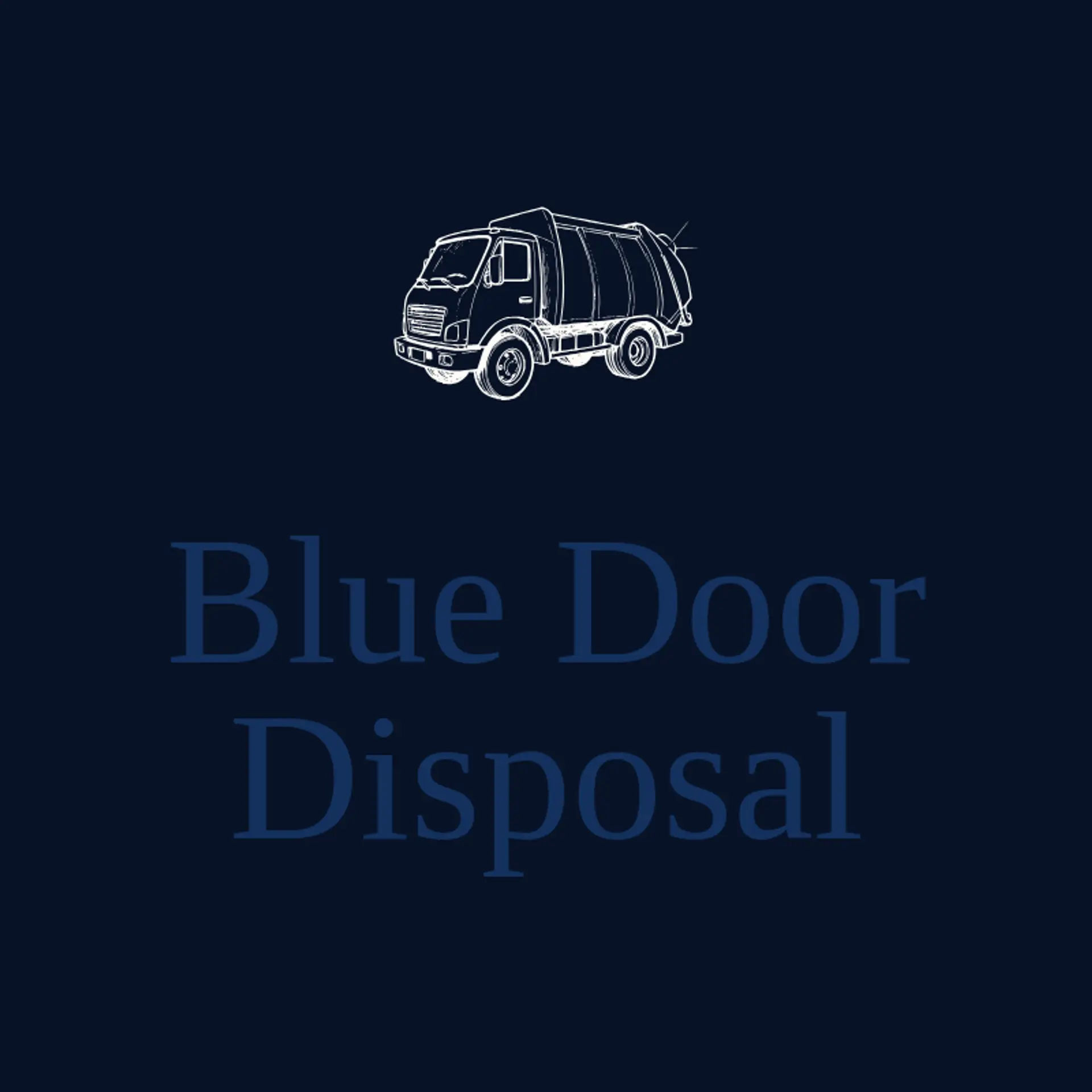 Blue Door Disposal logo for trash