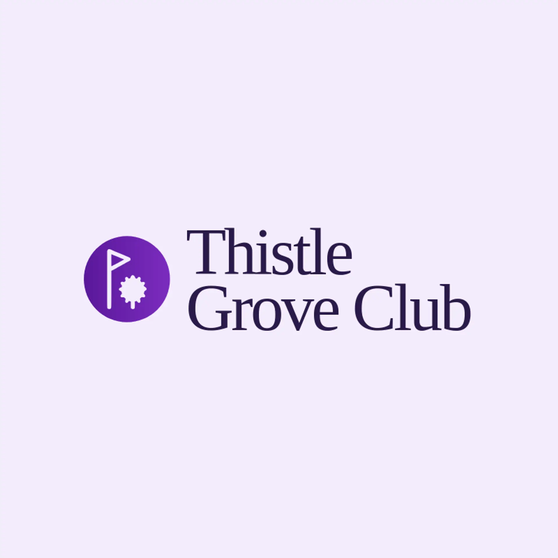 Thistle Grove Club logo for golf course