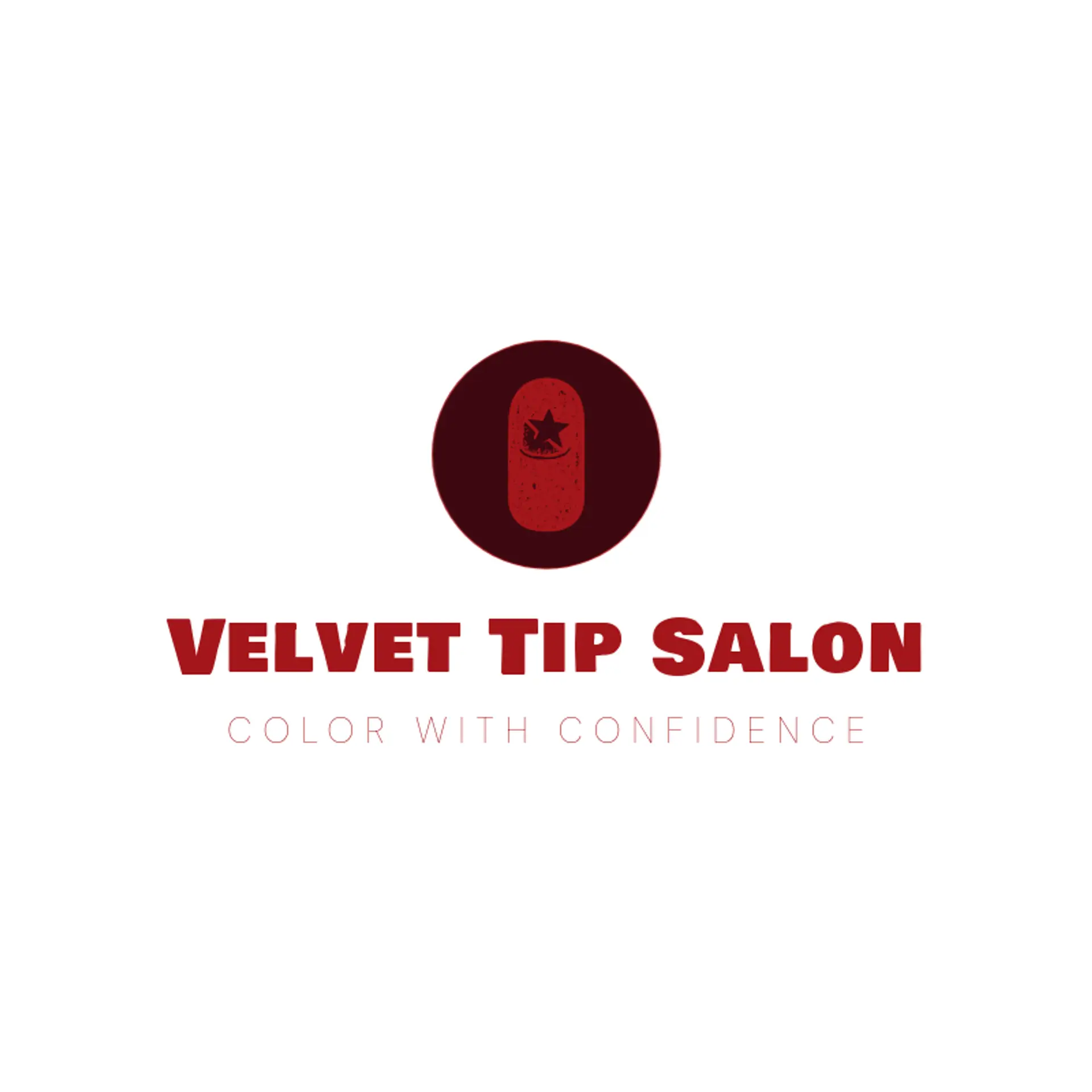 Velvet Tip Salon logo for nail