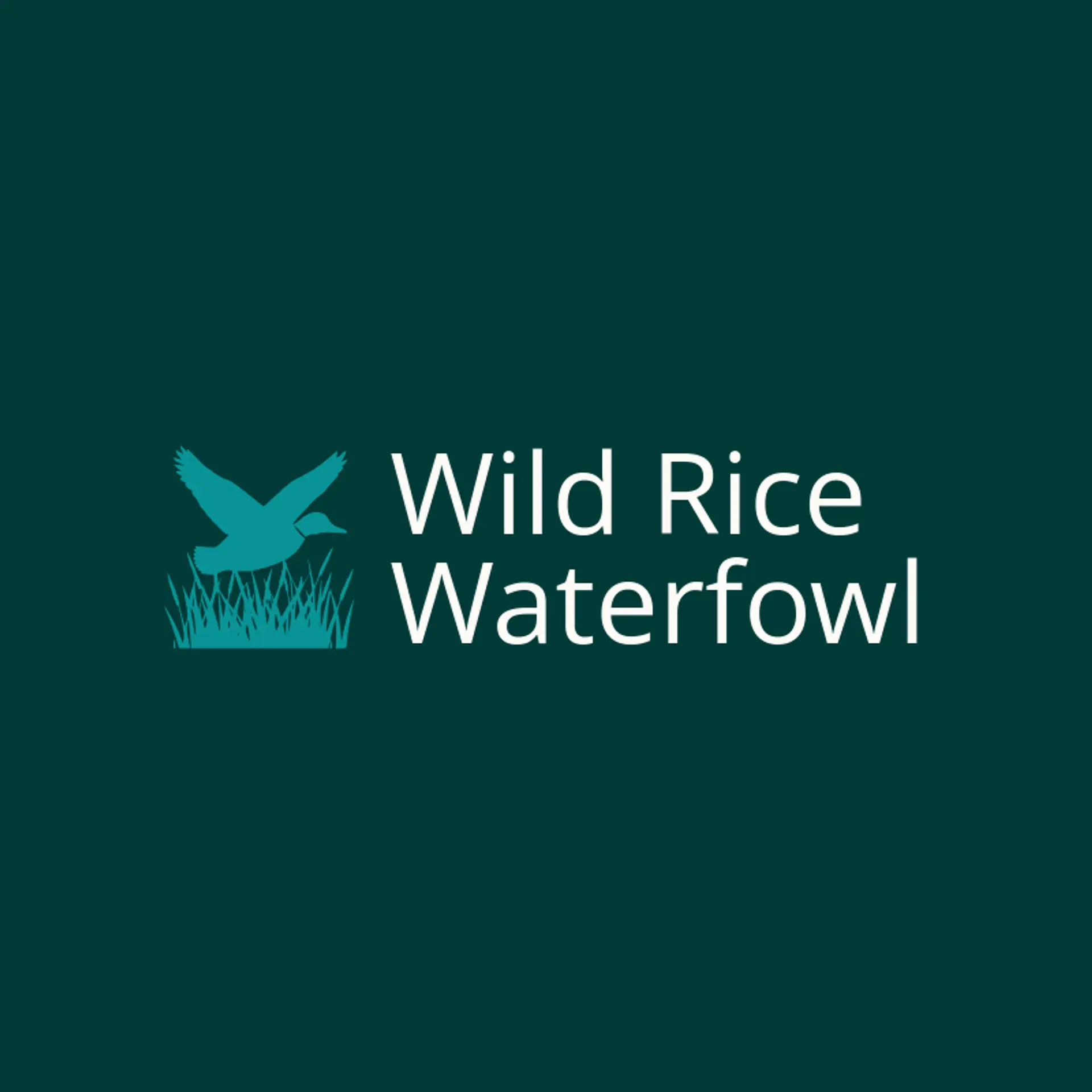 Wild Rice Waterfowl logo for duck hunting