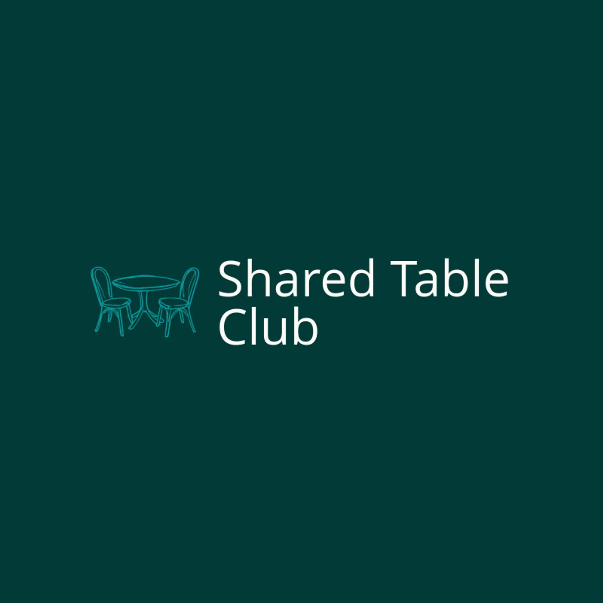 Shared Table Club logo for social club