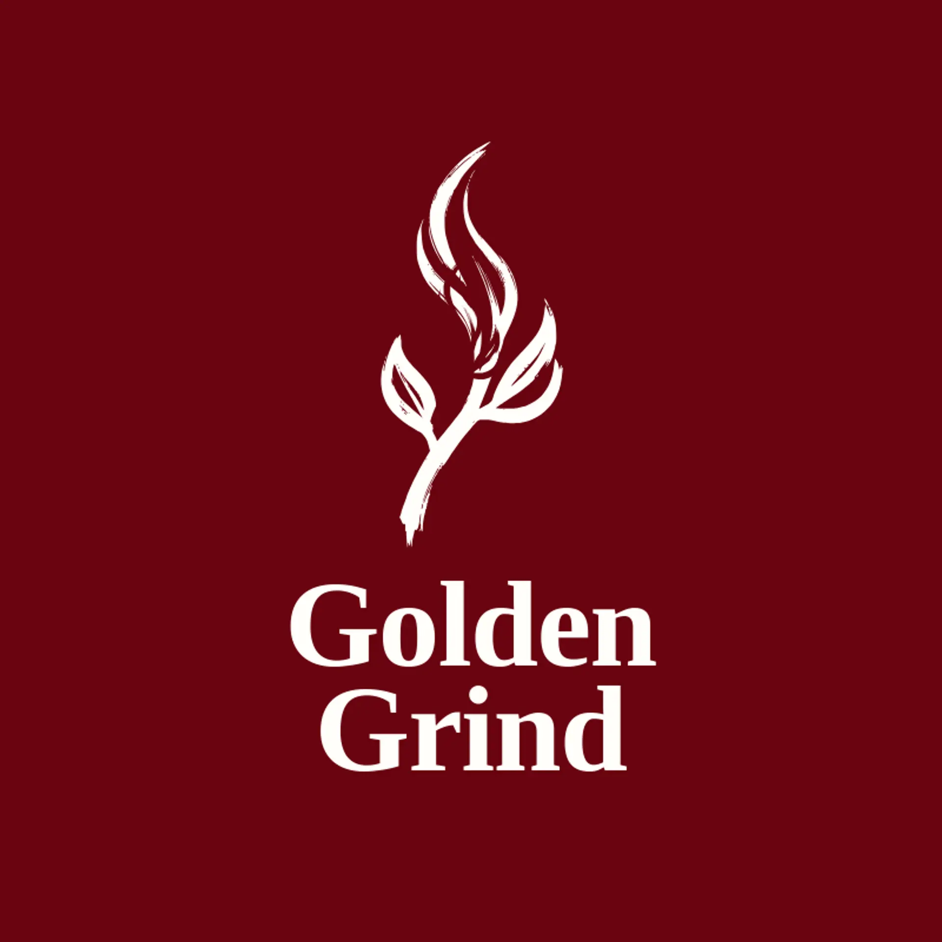 Golden Grind logo for coffee bean