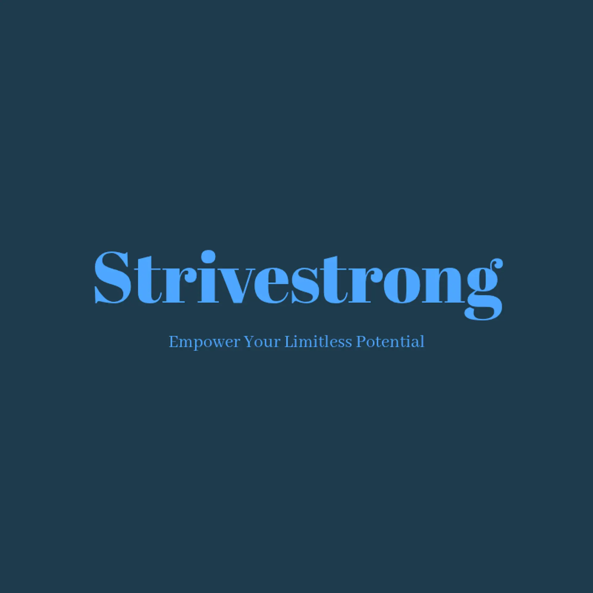 StriveStrong logo for fitness brand