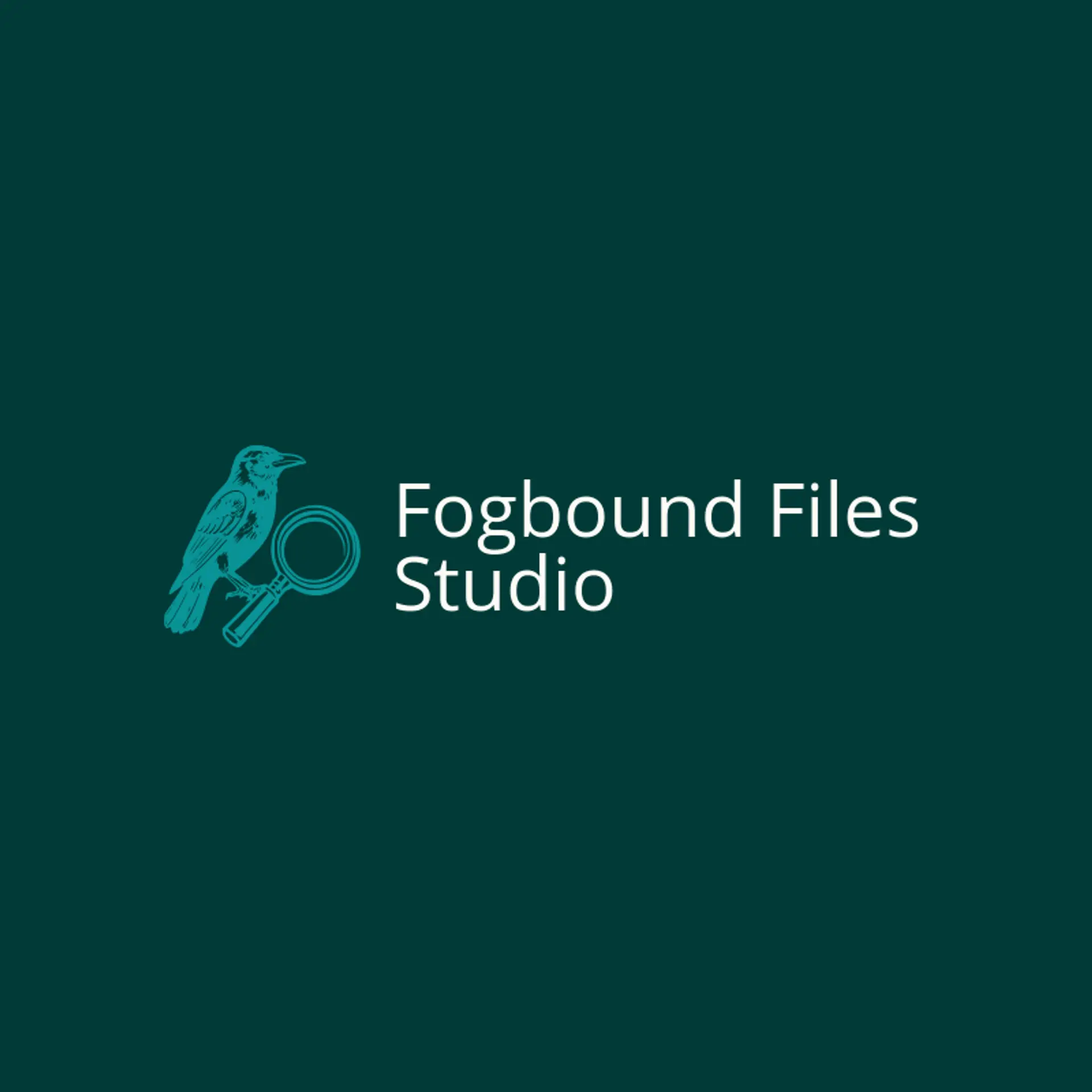 Fogbound Files Studio logo for mystery