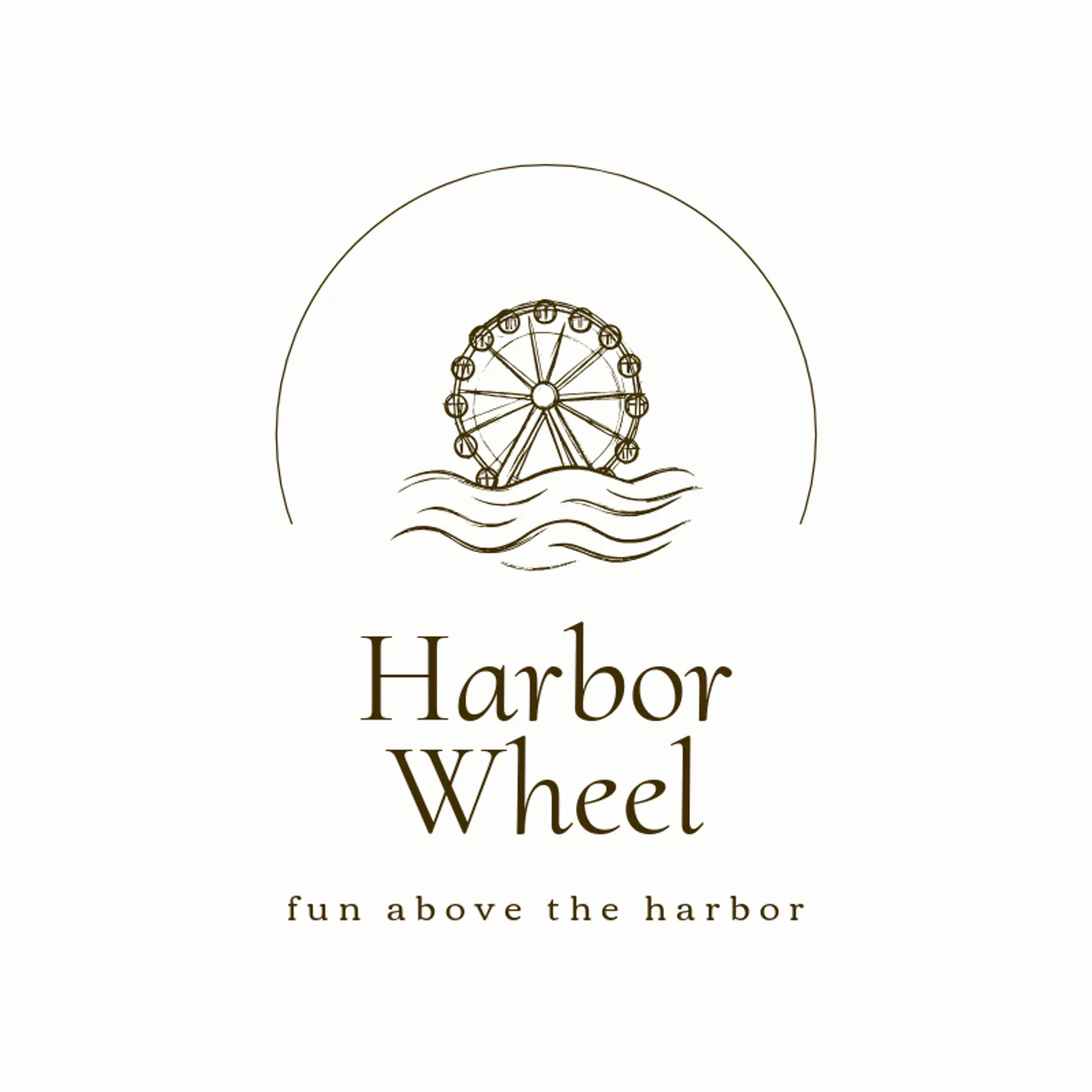 Harbor Wheel logo for theme park