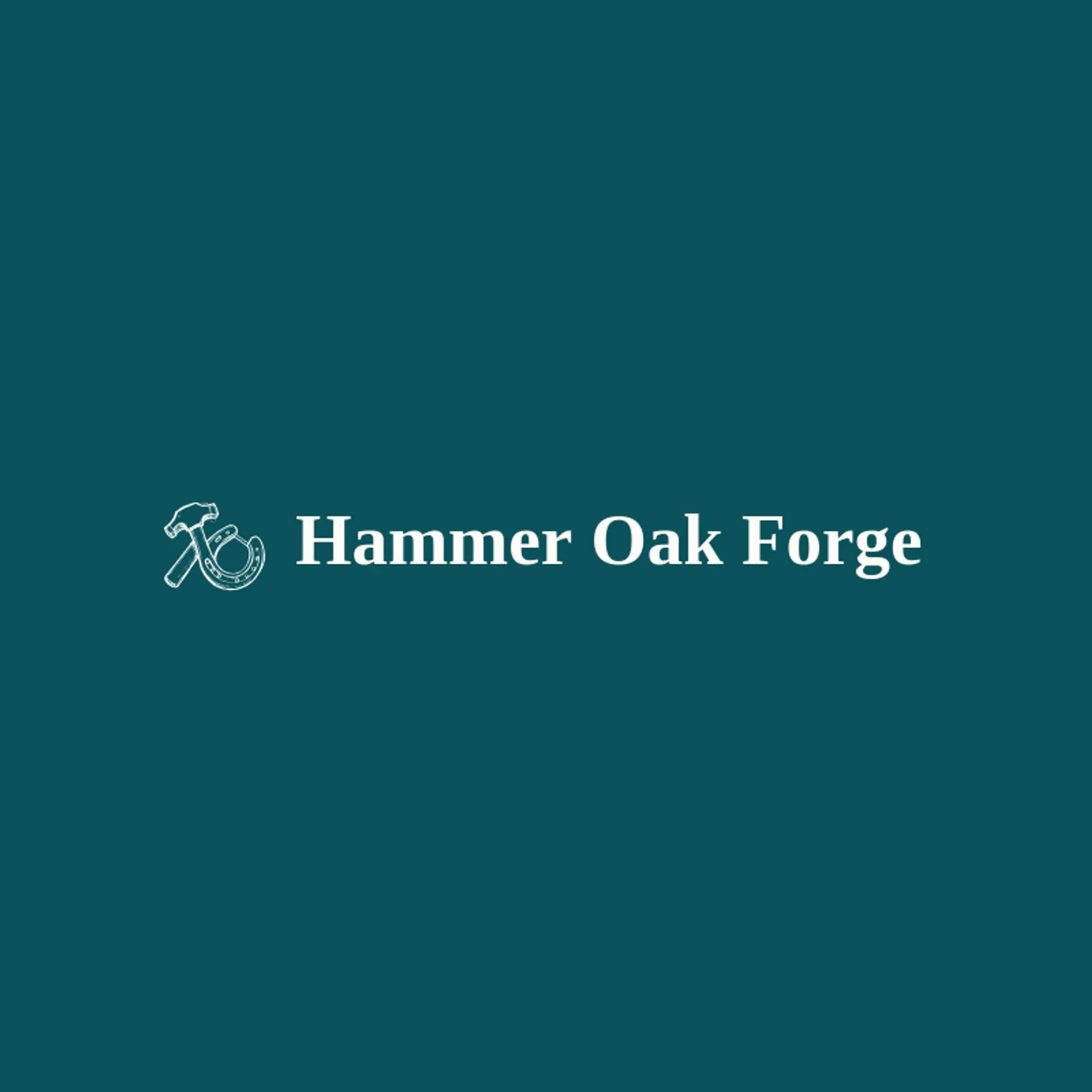 Hammer Oak Forge logo for horseshoe