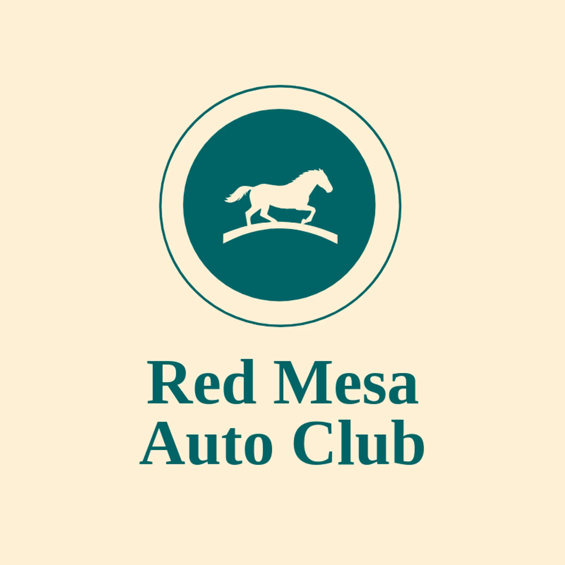 Red Mesa Auto Club logo for mustang