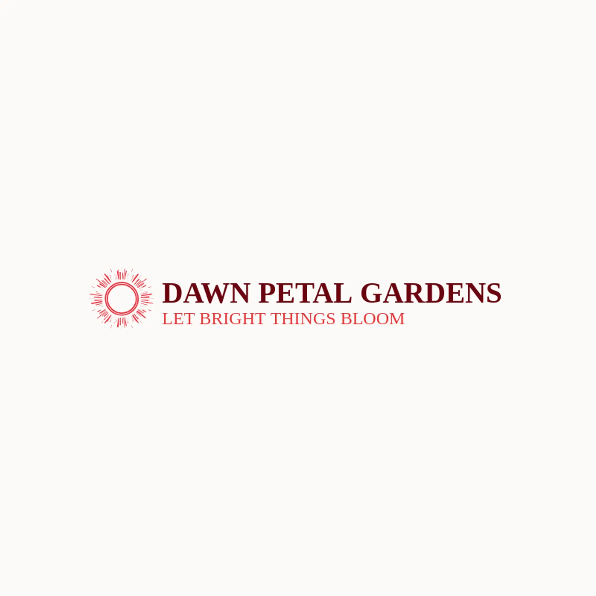 Dawn Petal Gardens logo for rays