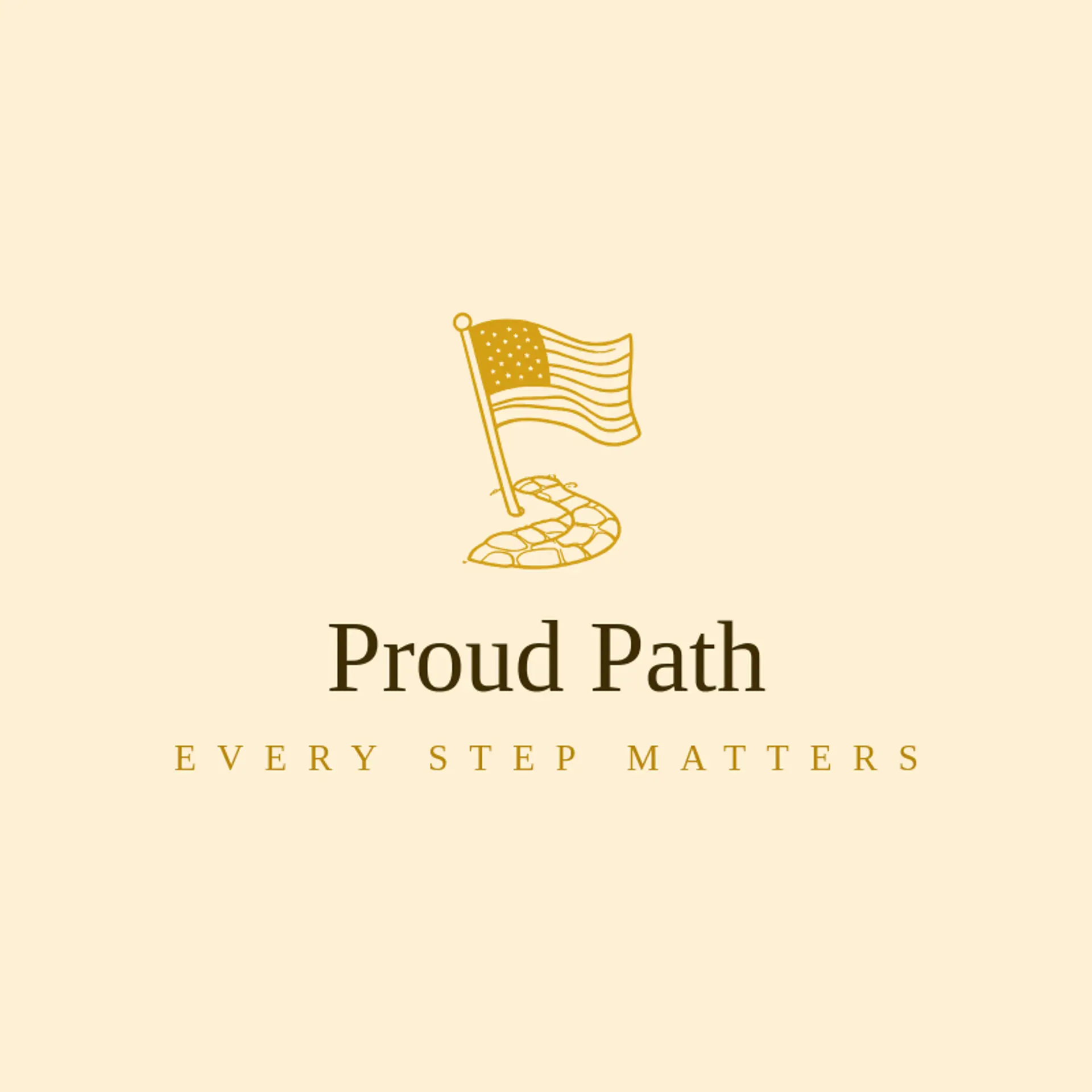 Proud Path logo for usa flag
