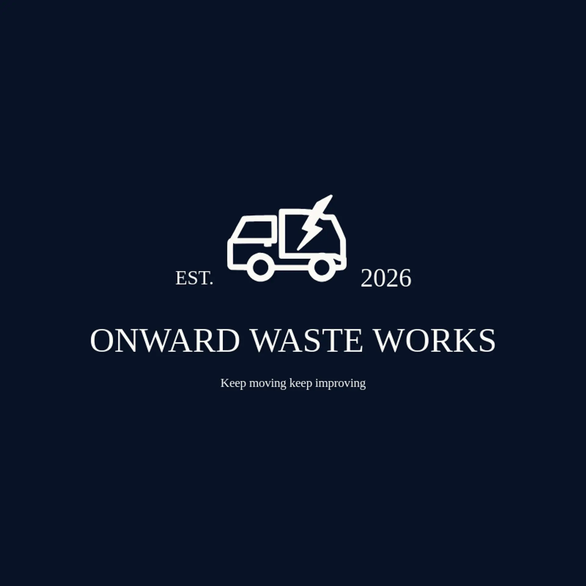 Onward Waste Works logo for trash