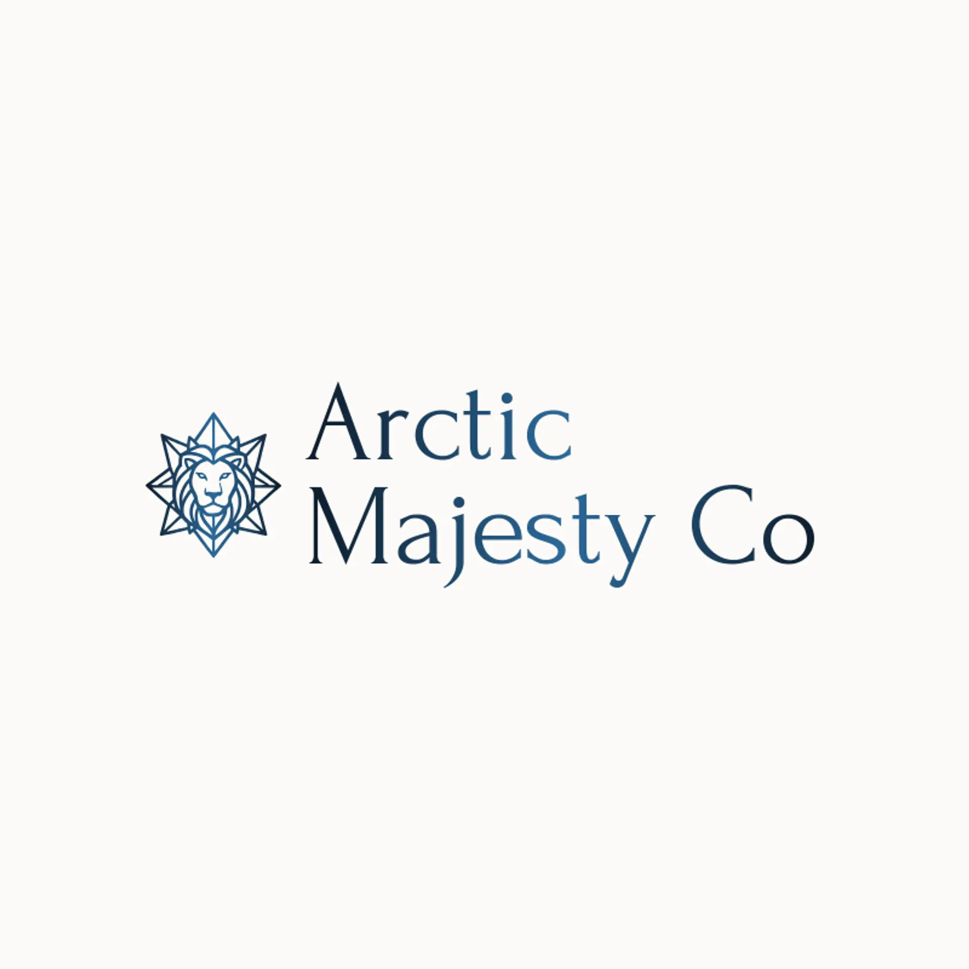 Arctic Majesty Co logo for lion