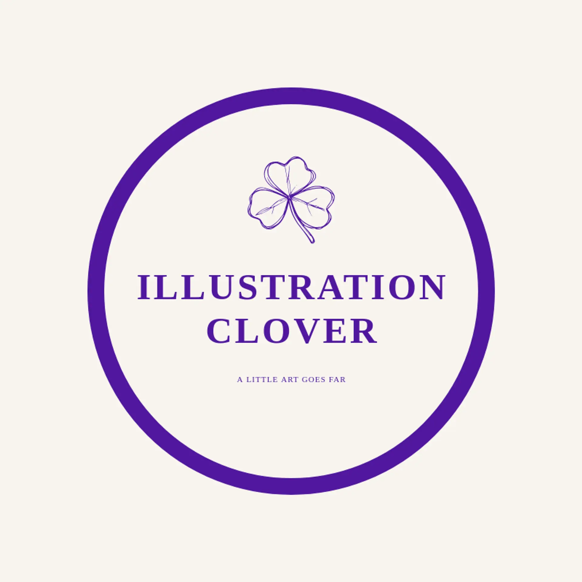 Illustration Clover logo for illustration