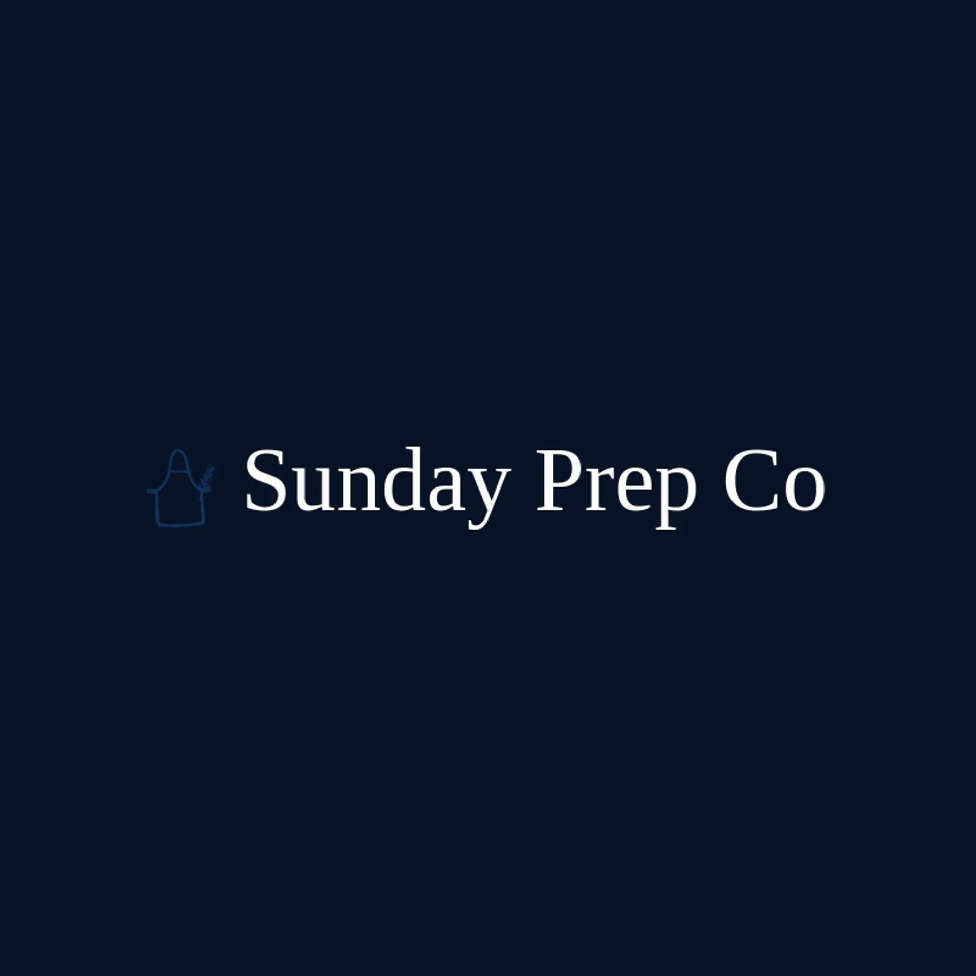 Sunday Prep Co logo for apron