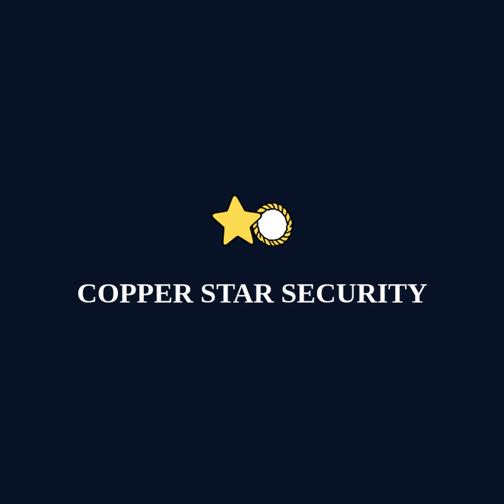 Copper Star Security logo for sheriff