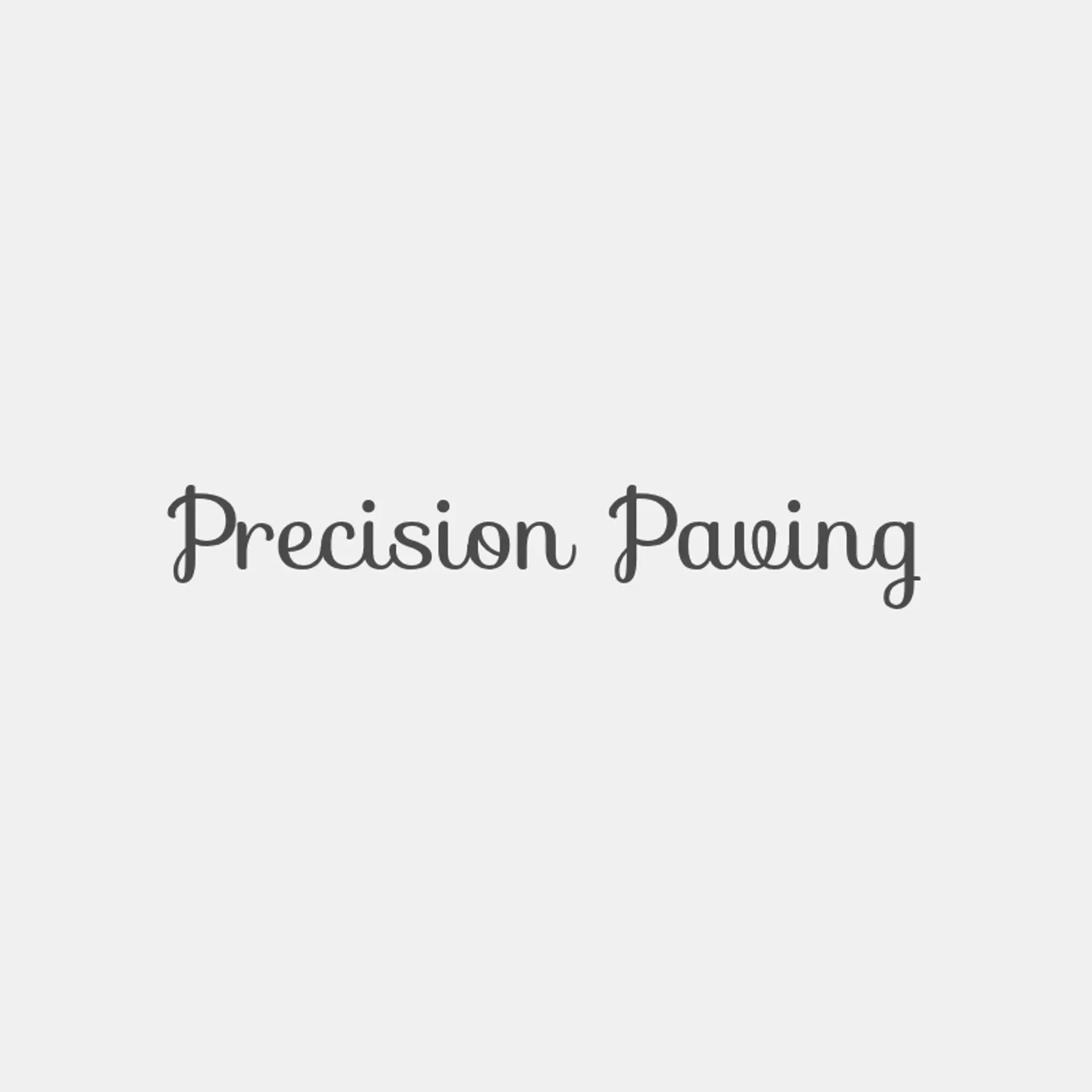 Precision Paving logo for concrete construction